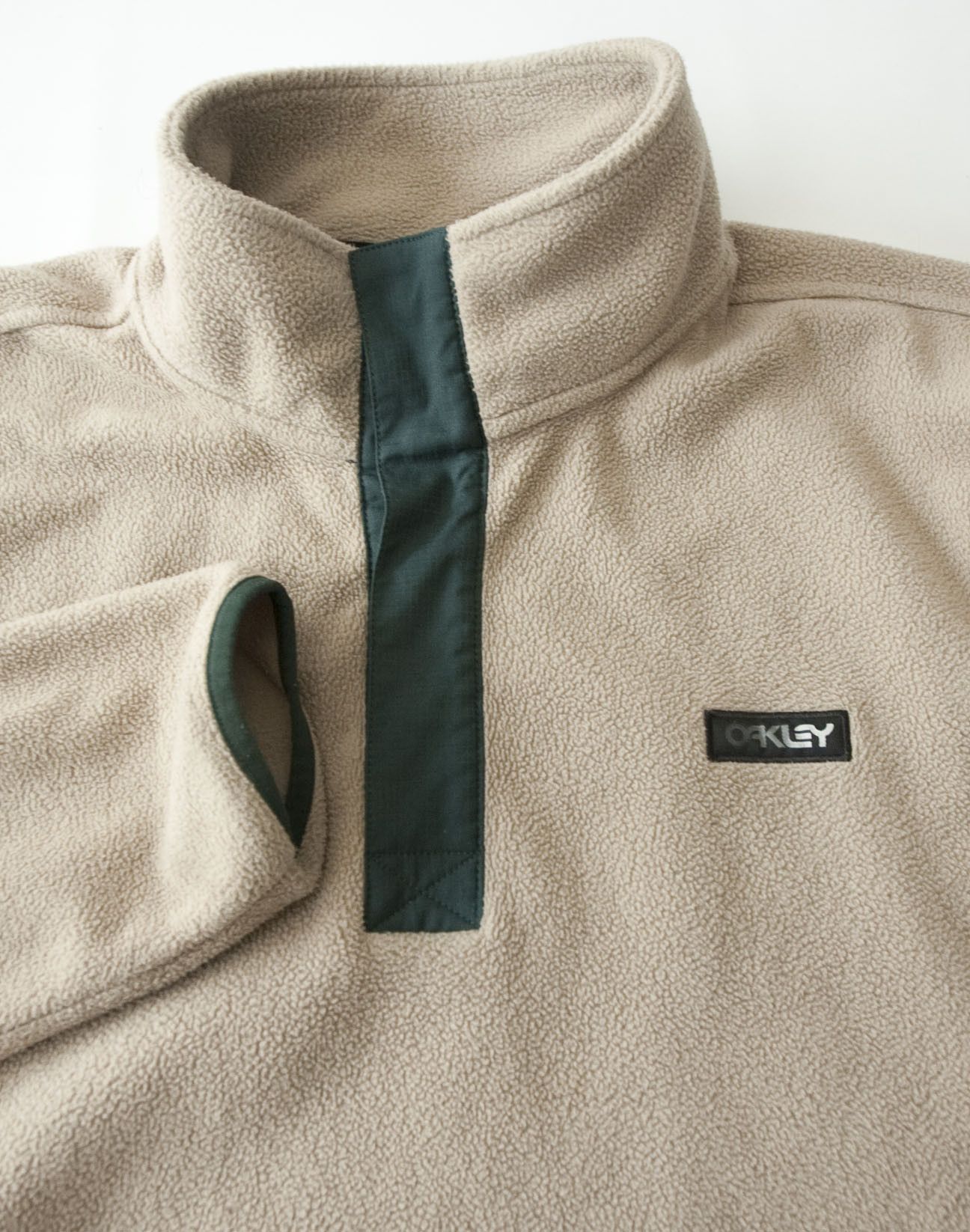 Oakley Oakley Fleece Jacket Size 2XL Pale Brown Snap Button Size US XXL / EU 58 / 5 - 2 Thumbnail