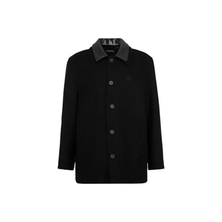 Balenciaga Balenciaga FW21 Wool Blend Double Collar Coat 0079 Size US M / EU 48-50 / 2 - 1 Thumbnail
