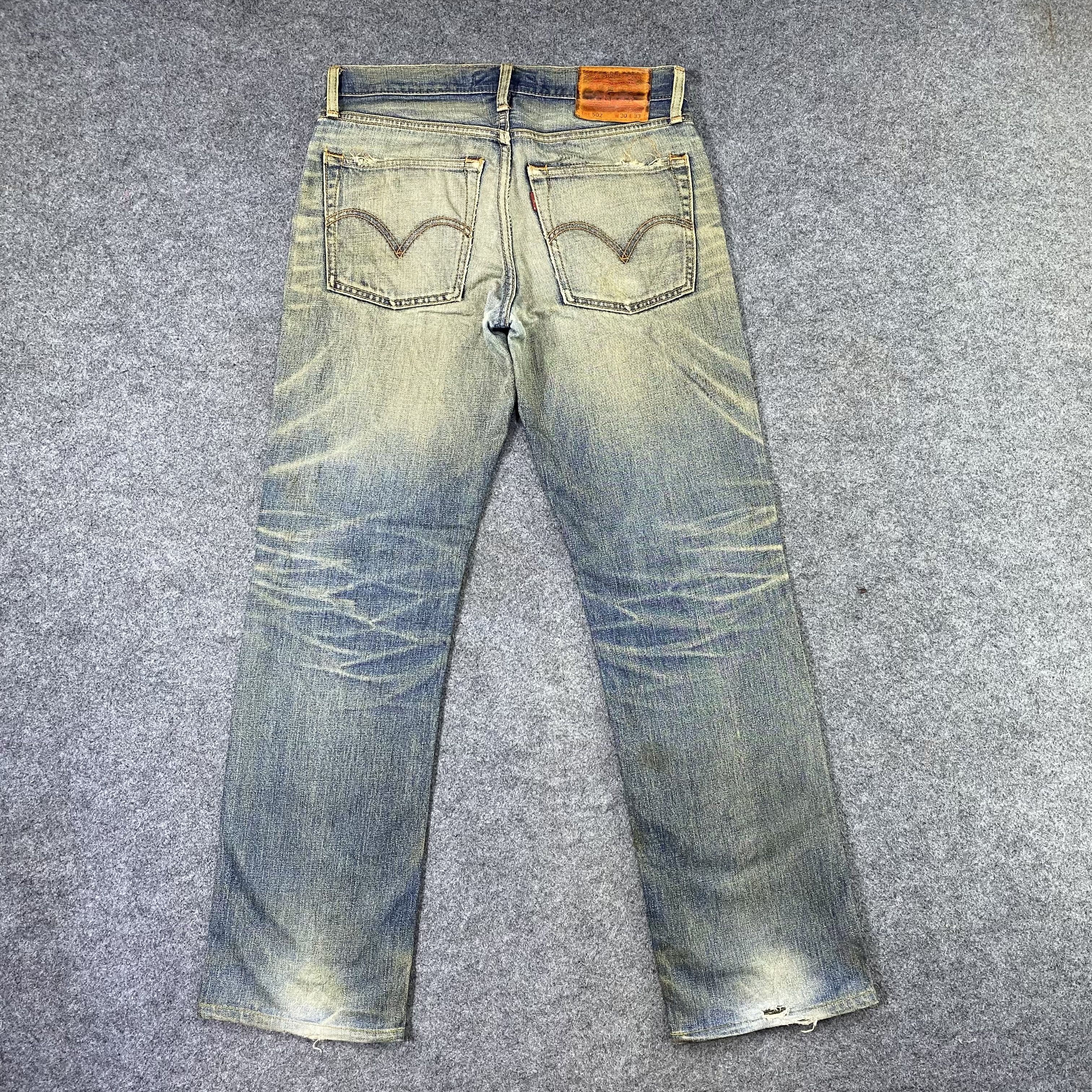 Jean × Levi's × Vintage Vintage Levi's 502 Distressed Rusty Wash Jeans-J1166 Size US 32 / EU 48 - 3 Thumbnail