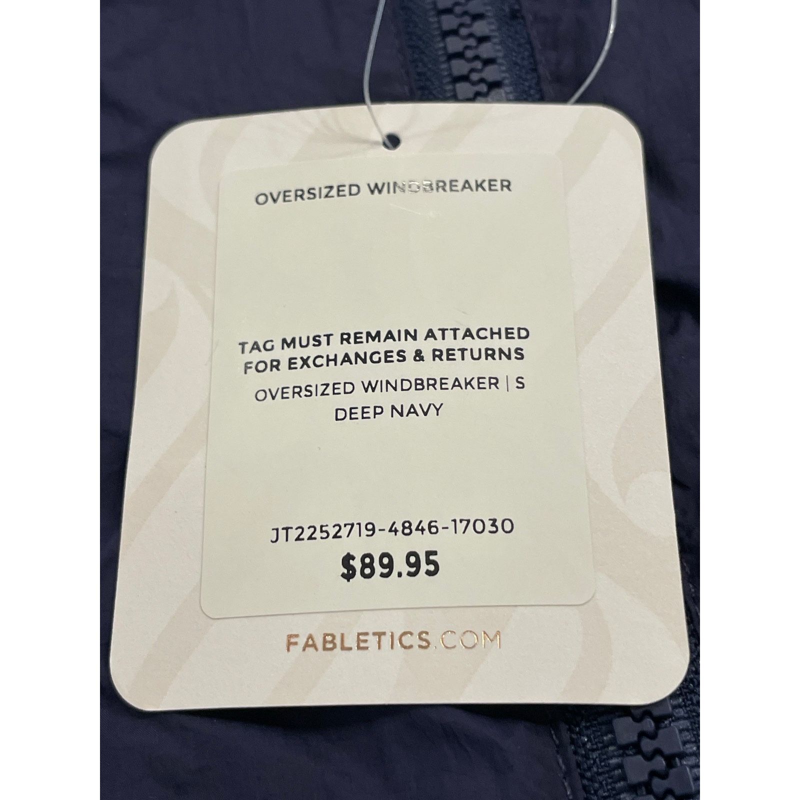 Fabletics NWT Fabletics Deep Navy Womens oversized Windbreaker SM Size S / US 4 / IT 40 - 9 Thumbnail