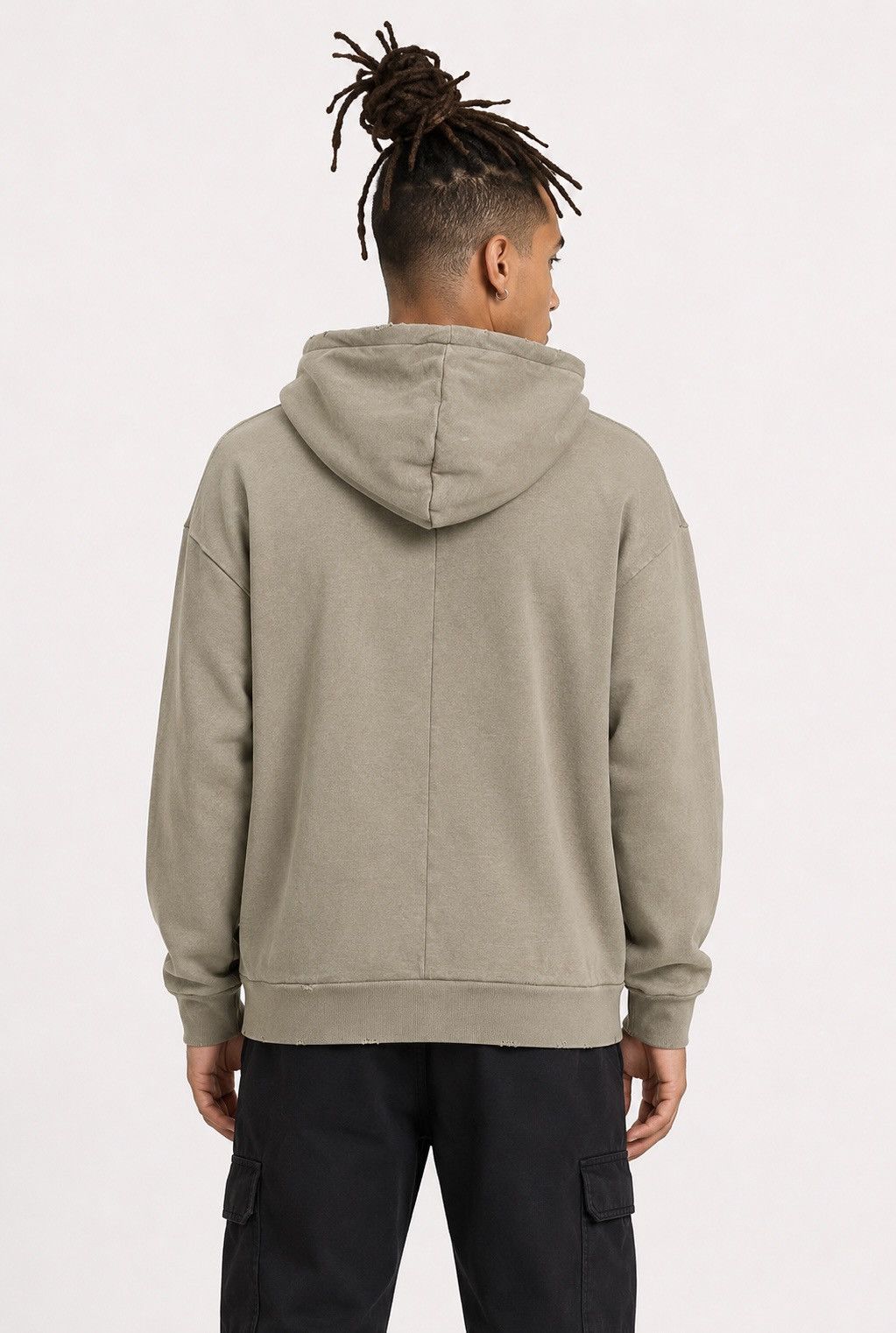 Allsaints Allsaints Nico Oth Hoodie Beige Pullover Top Long Sleeve Size US XL / EU 56 / 4 - 2 Thumbnail