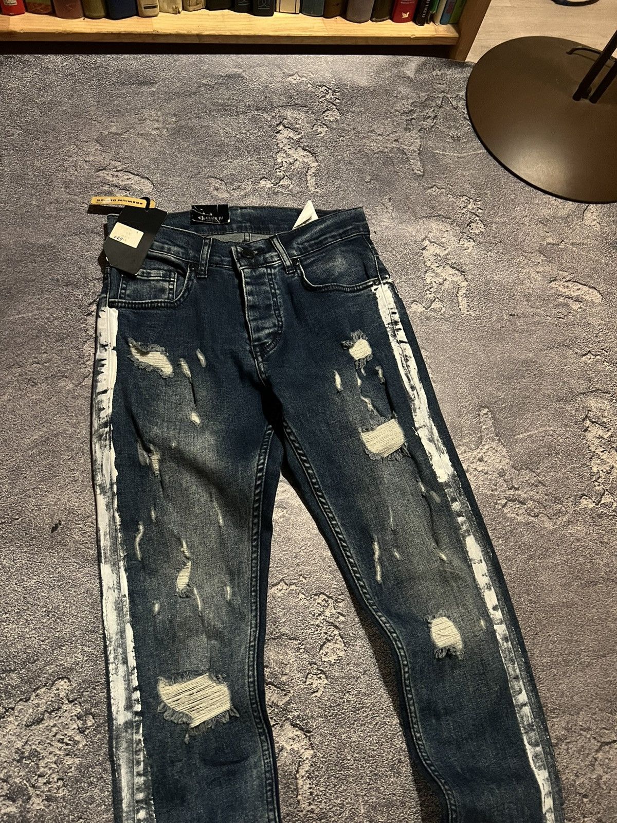 Designer SWAG Distressed Archive Balenciaga Style / Vintage Y2K 90s Size US 28 / EU 44 - 2 Thumbnail