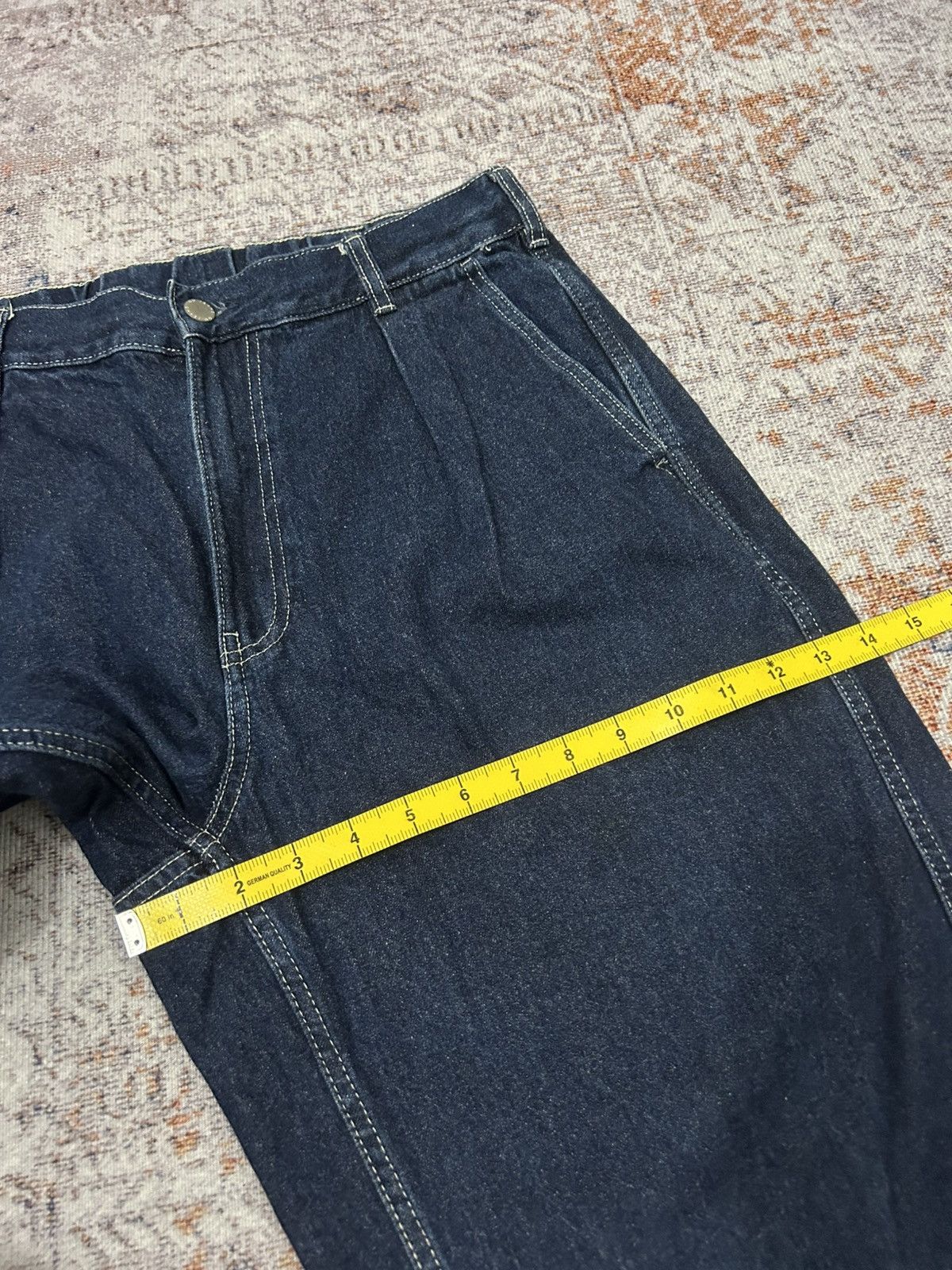 GU × Japanese Brand × Yohji Yamamoto Gu japan Wide Leg Baggy Jeans Yohji style Size US 30 / EU 46 - 15 Thumbnail