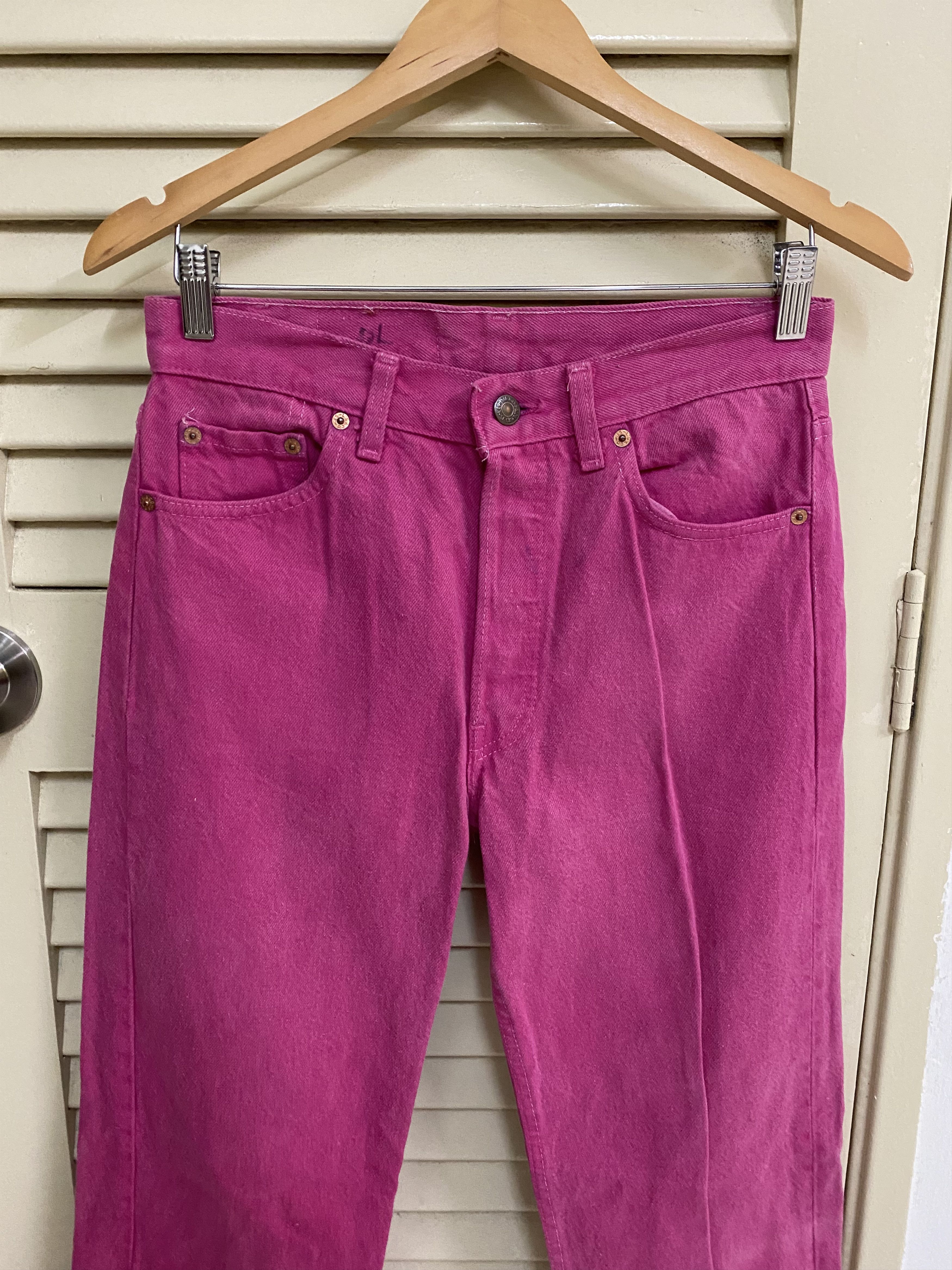 Levi's Rare Pink Vintage Levis 501 Made in Usa Jeans Denim Size US 29 - 3 Thumbnail
