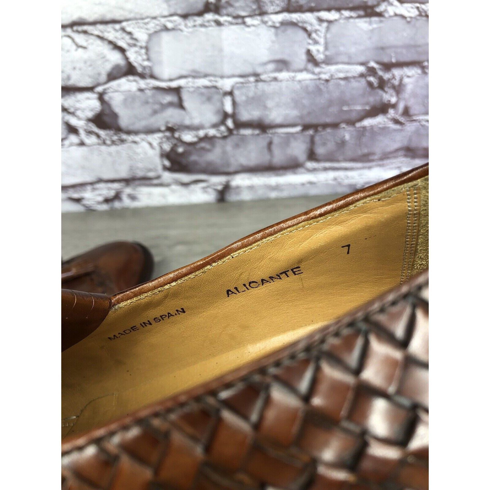 Mezlan Mezlan Alicante Brown Weave Leather Kiltie Tassel Dress Shoe Size US 7 / EU 40 - 15 Thumbnail
