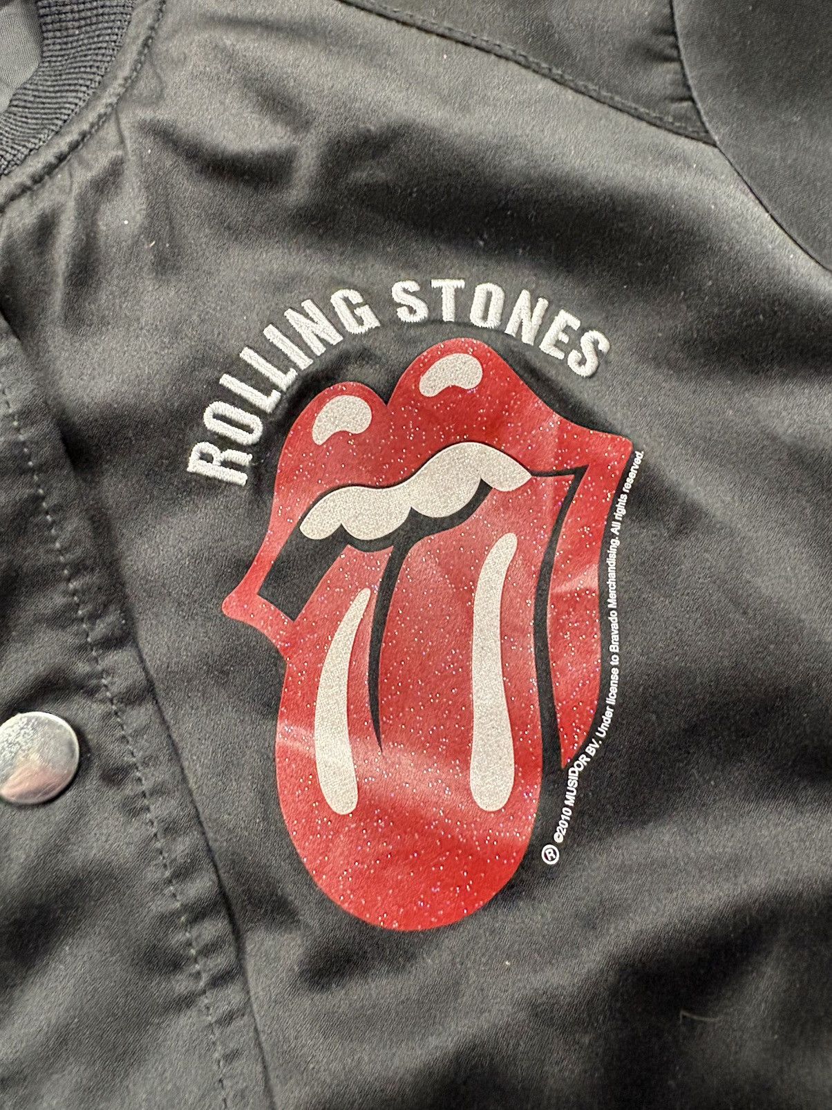 The Rolling Stones THE ROLLING STONES Hype Big Logo Bomber Jacket Streetwear Size S / US 4 / IT 40 - 10 Thumbnail