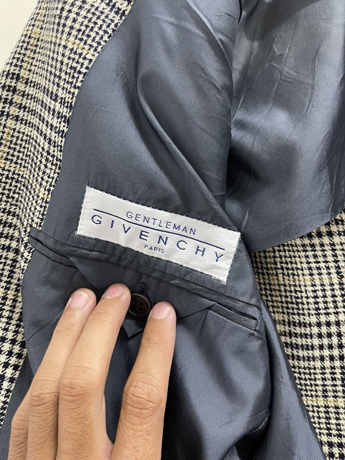 Givenchy Givenchy Gentleman Checkered Blazer Size 42R - 10 Thumbnail