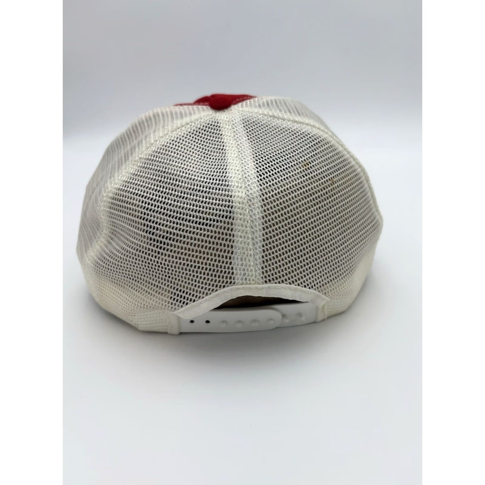 Vintage VINTAGE Stanford Trucker Hat Snapback Cap Embroidered Red & White Made In USA Size ONE SIZE - 3 Thumbnail