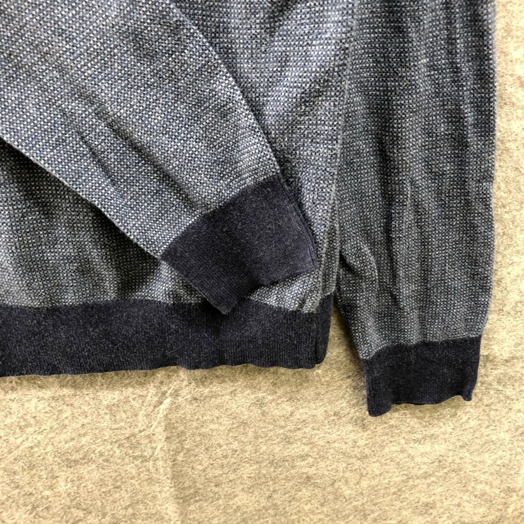 Banana Republic Banana Republic Sweater Shirt Mens M Navy Blue Cotton 1/4 Zip Lightweight Pullover Knitted Mock Neck Casual Regular Size US M / EU 48-50 / 2 - 6 Thumbnail