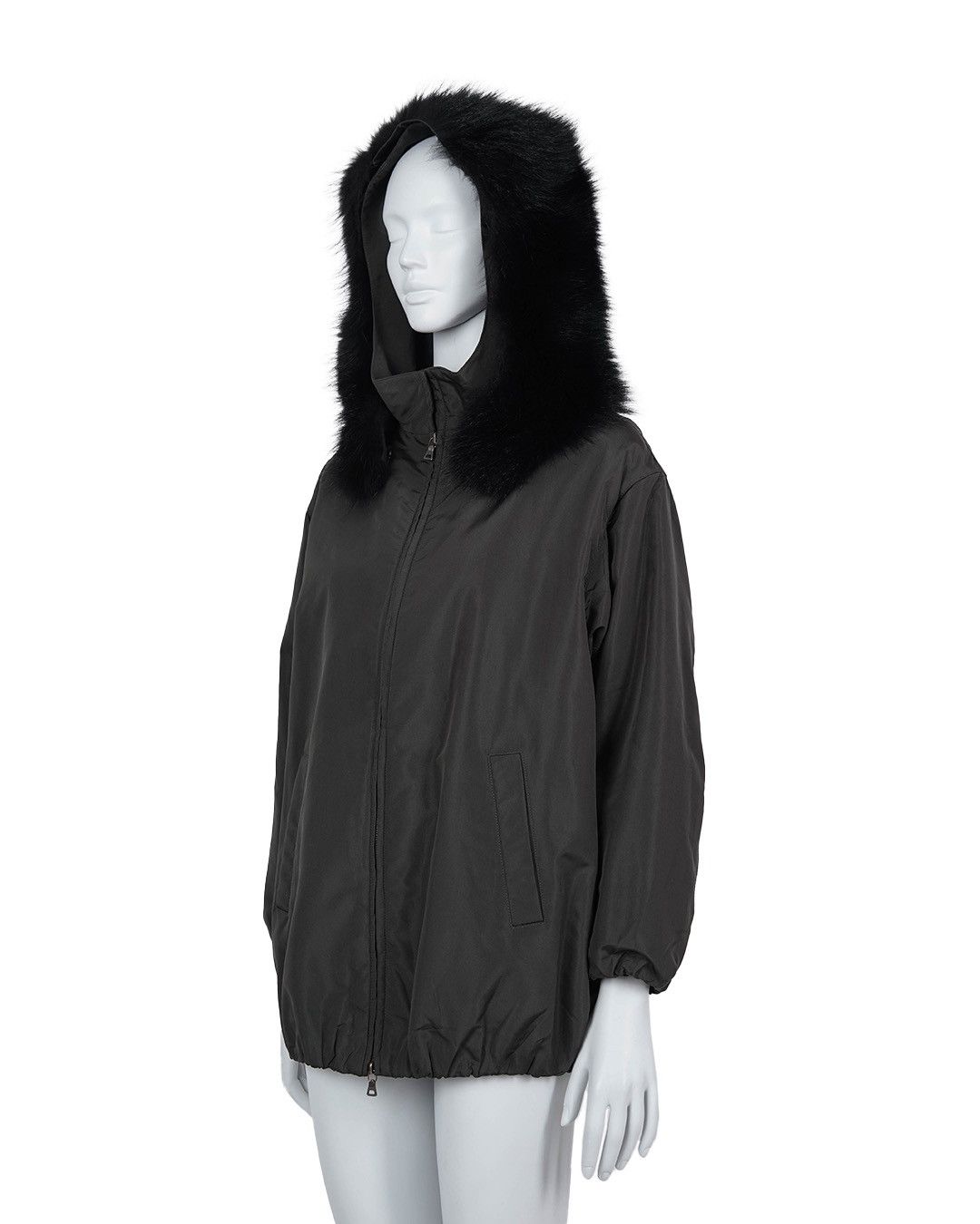 Prada Prada F/W2006 Raccoon Fur Hood Jacket Size M / US 6-8 / IT 42-44 - 1 Thumbnail