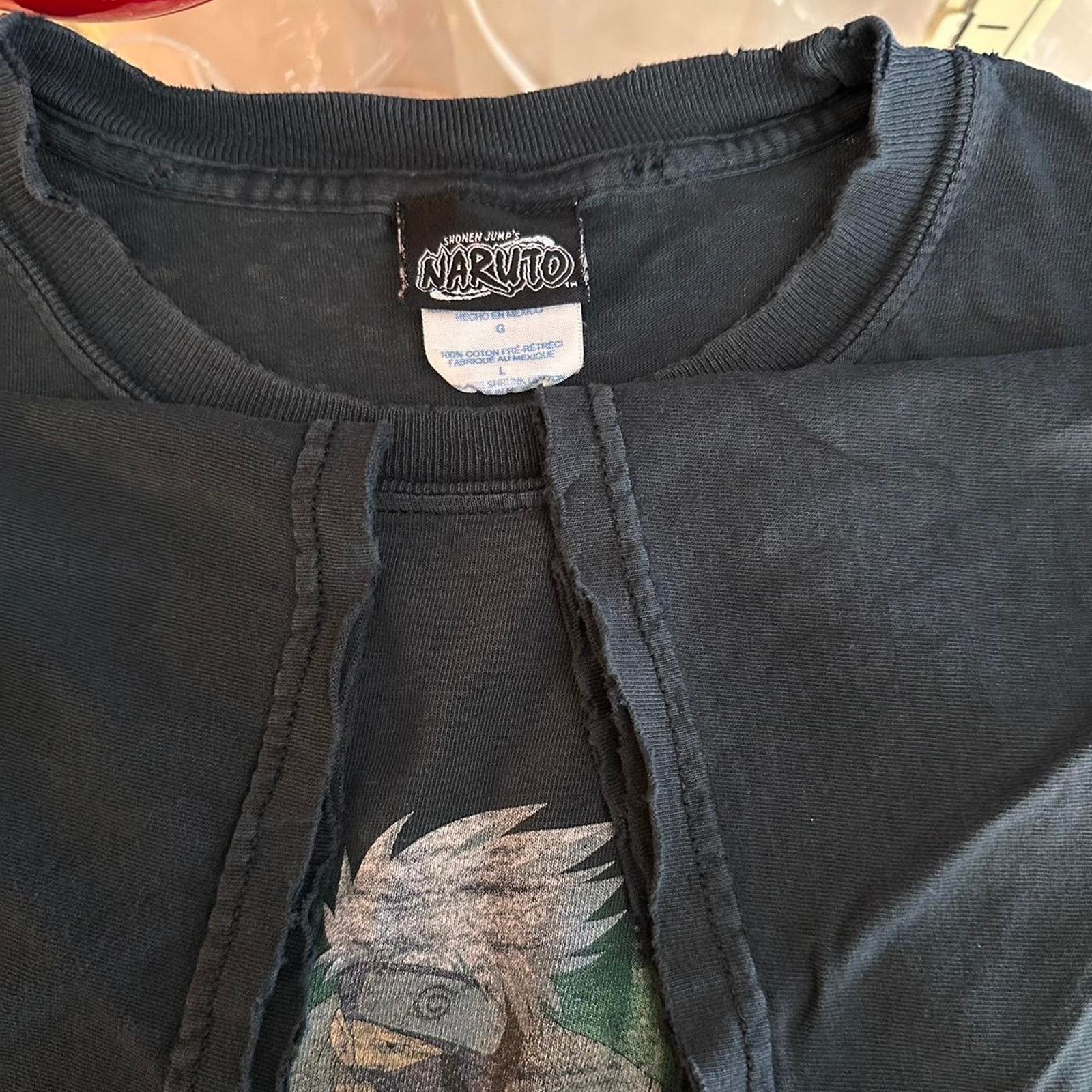 Vintage Vintage 2002 Naruto Kakashi Shonen Jump Anime Shirt Size US L / EU 52-54 / 3 - 8 Thumbnail