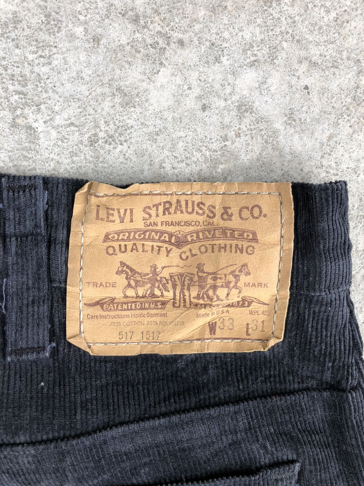 Levi's Vintage 80’s Levi’s Corduroy Pants Flared Jeans 517 Size US 32 / EU 48 - 15 Thumbnail