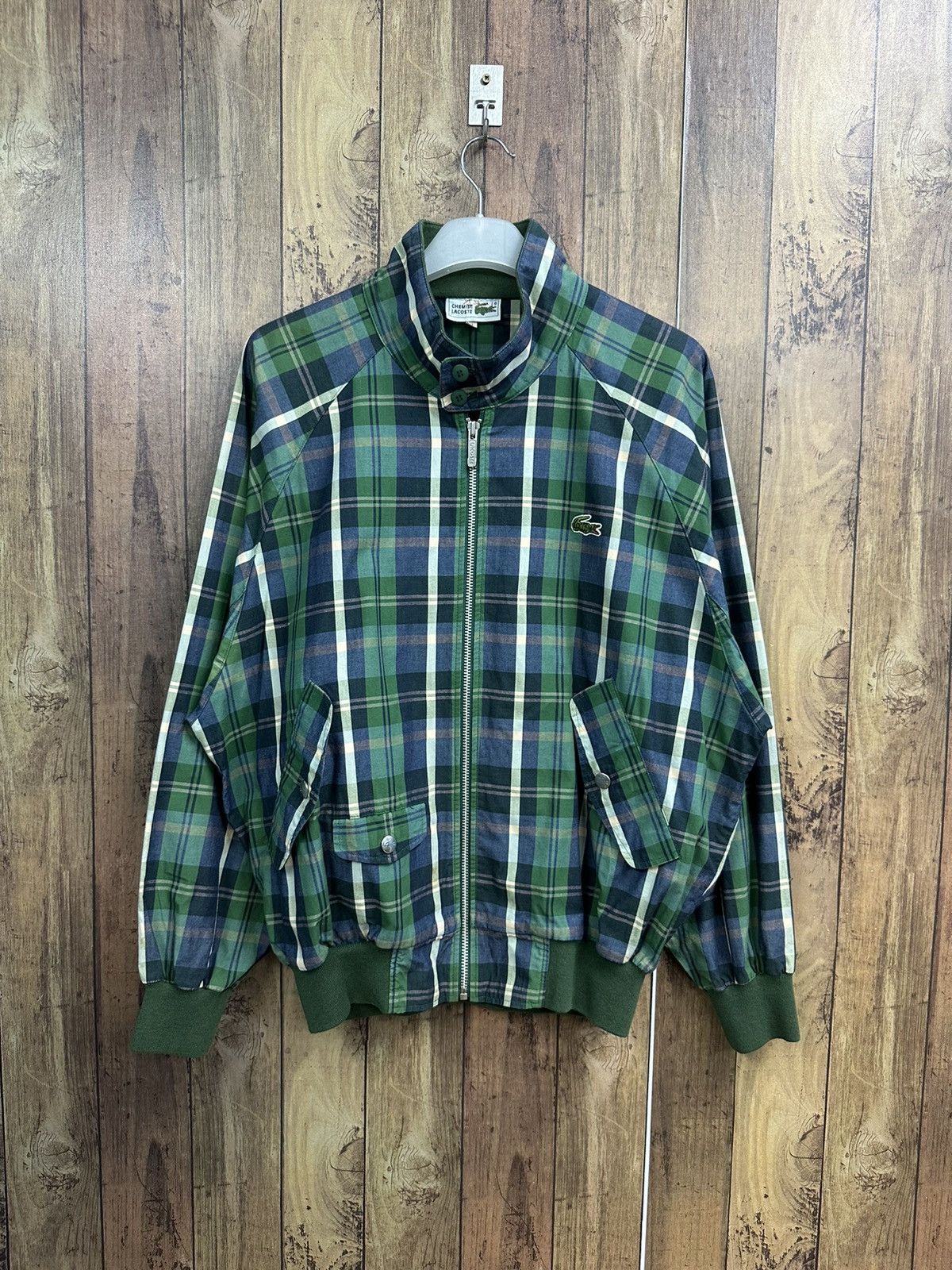 Lacoste × Vintage Vintage Lacoste Green Faded Zipper Sweater Z15 Size US M / EU 48-50 / 2 - 1 Thumbnail