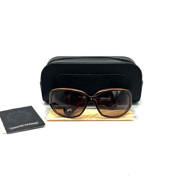Chrome Hearts CHROME HEARTS SWEET SHOT Cross Silver Sunglasses Brown Size ONE SIZE - 1 Thumbnail