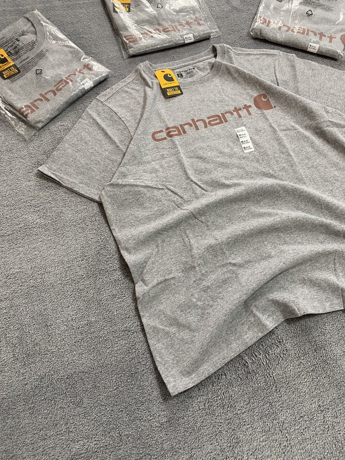Carhartt Vintage Carhartt t shirt brown logo Y2k japanese style Size US XL / EU 56 / 4 - 2 Thumbnail