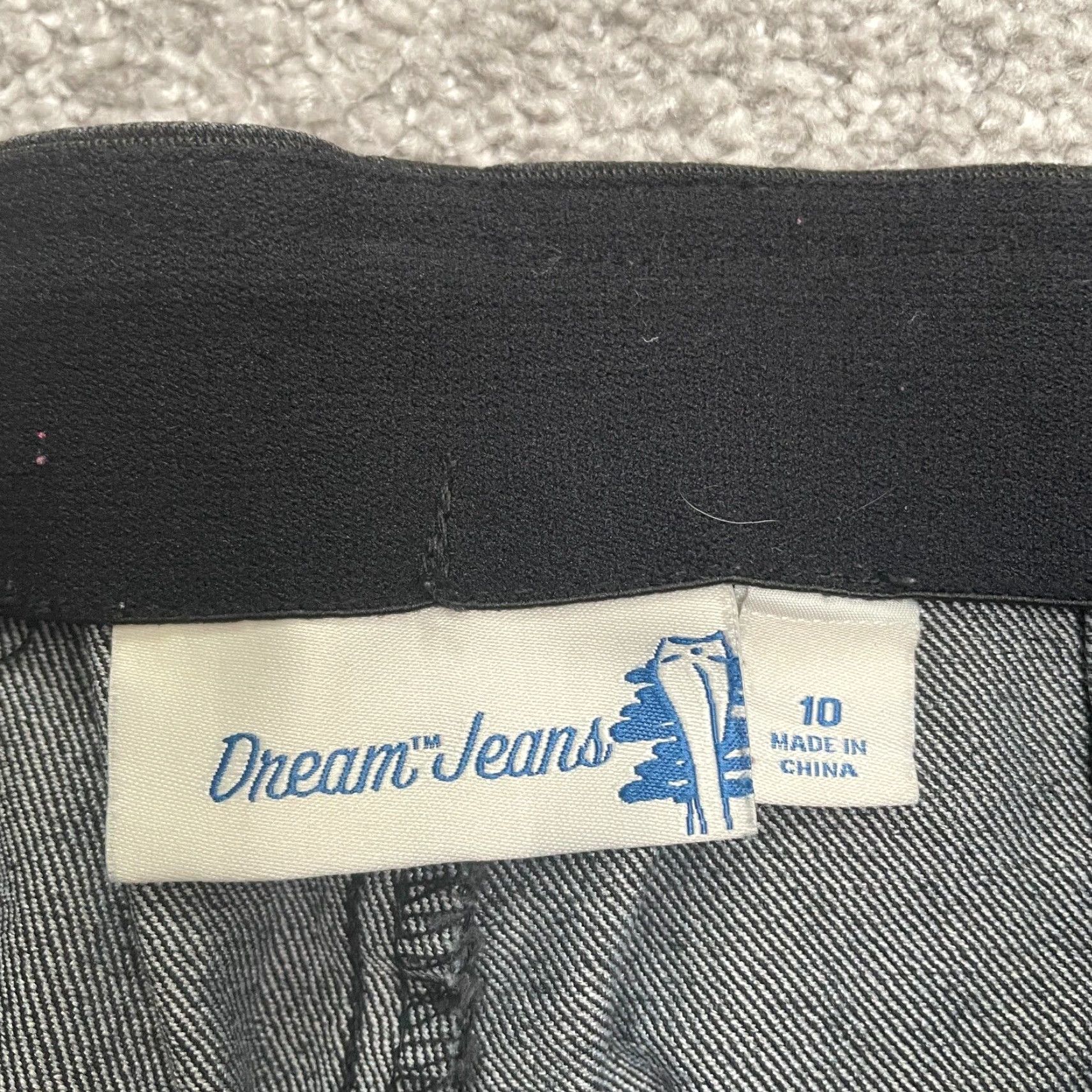 Vintage DREAM Jeans Denim Womens 10 Black Straight Leg High Rise 30x29 Dark Wash Casual Pants City USA Mens? Size 32" / US 10 / IT 46 - 6 Thumbnail