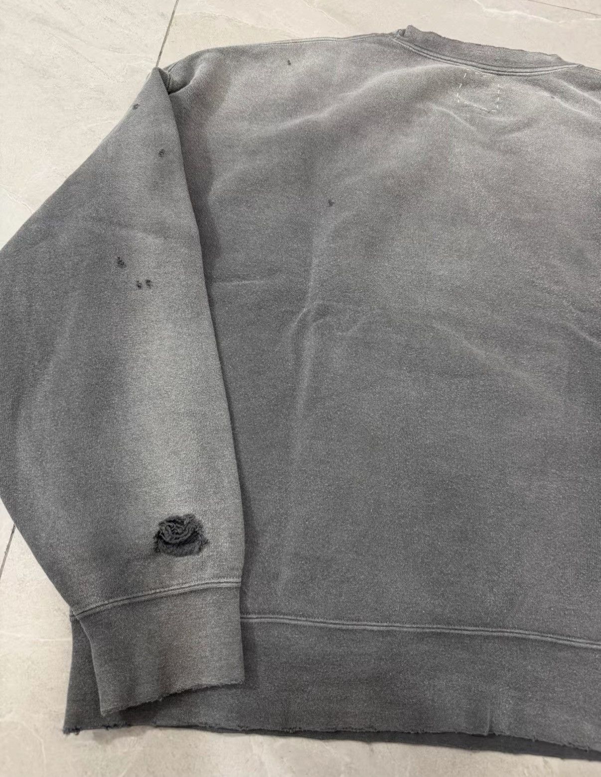Visvim Visvim 22AW Crash Distressed Sweatshirt J34 Size US S / EU 44-46 / 1 - 6 Thumbnail