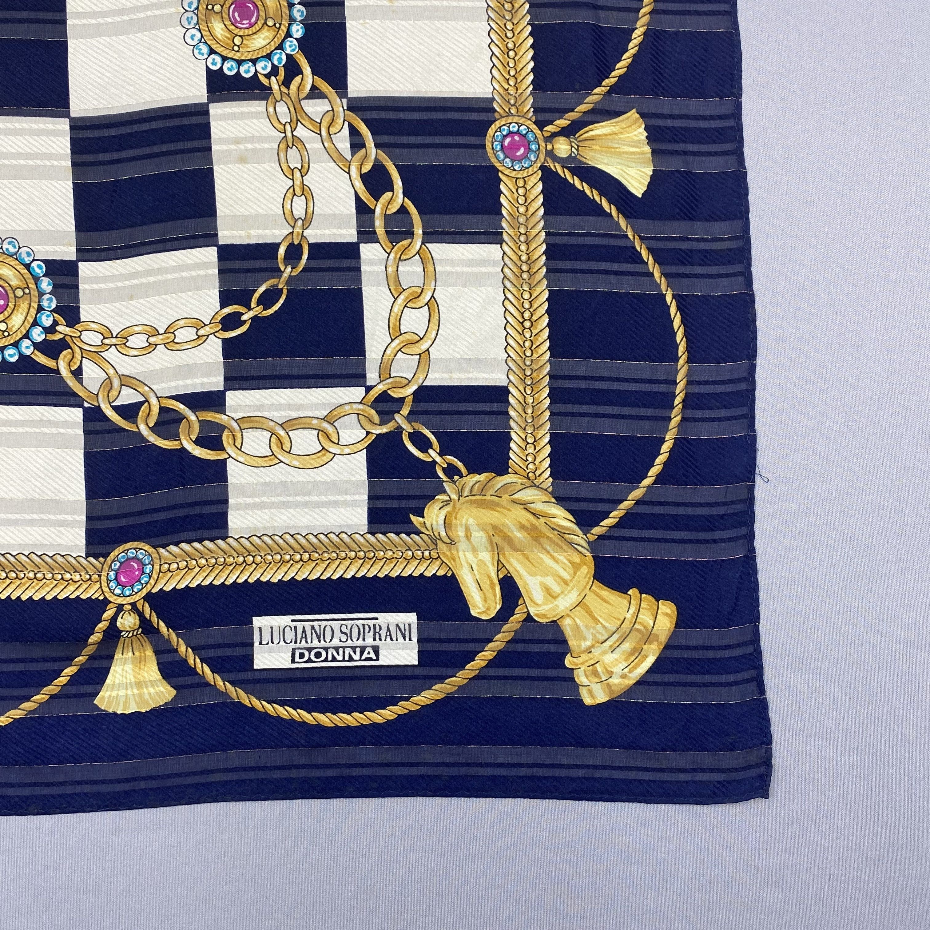 Japanese Brand Vintage Luciano Soprani SILK Scarf Twill Stole Wraps Scarves Size ONE SIZE - 5 Thumbnail