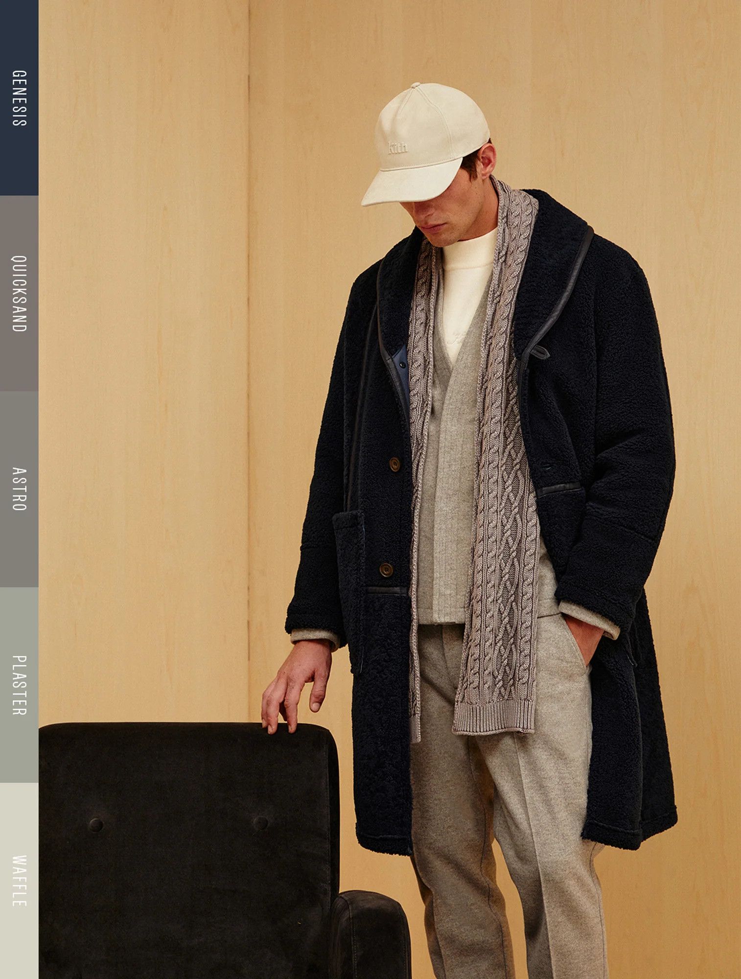 Kith Kith KXTH Suede Serif Pinch Crown Cap Waffle Size ONE SIZE - 3 Thumbnail