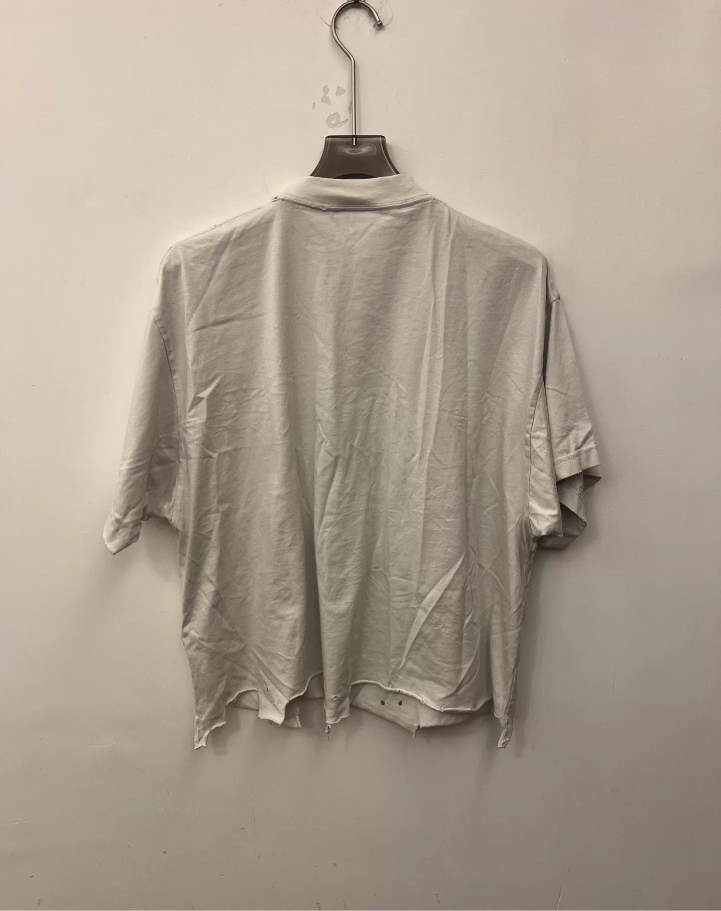 Balenciaga Balenciaga SS24 Logo Worn White Relaxed Unisex Tee Size 1 Size S / US 4 / IT 40 - 3 Thumbnail