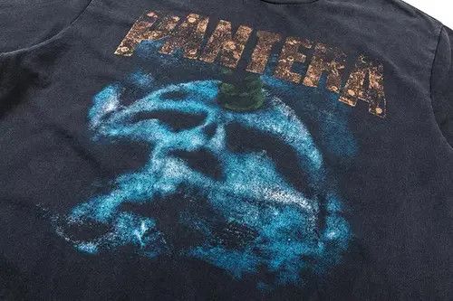 Vintage PANTERA Band Retro Graphic Printed Cotton Tshirt Size US XL / EU 56 / 4 - 2 Thumbnail
