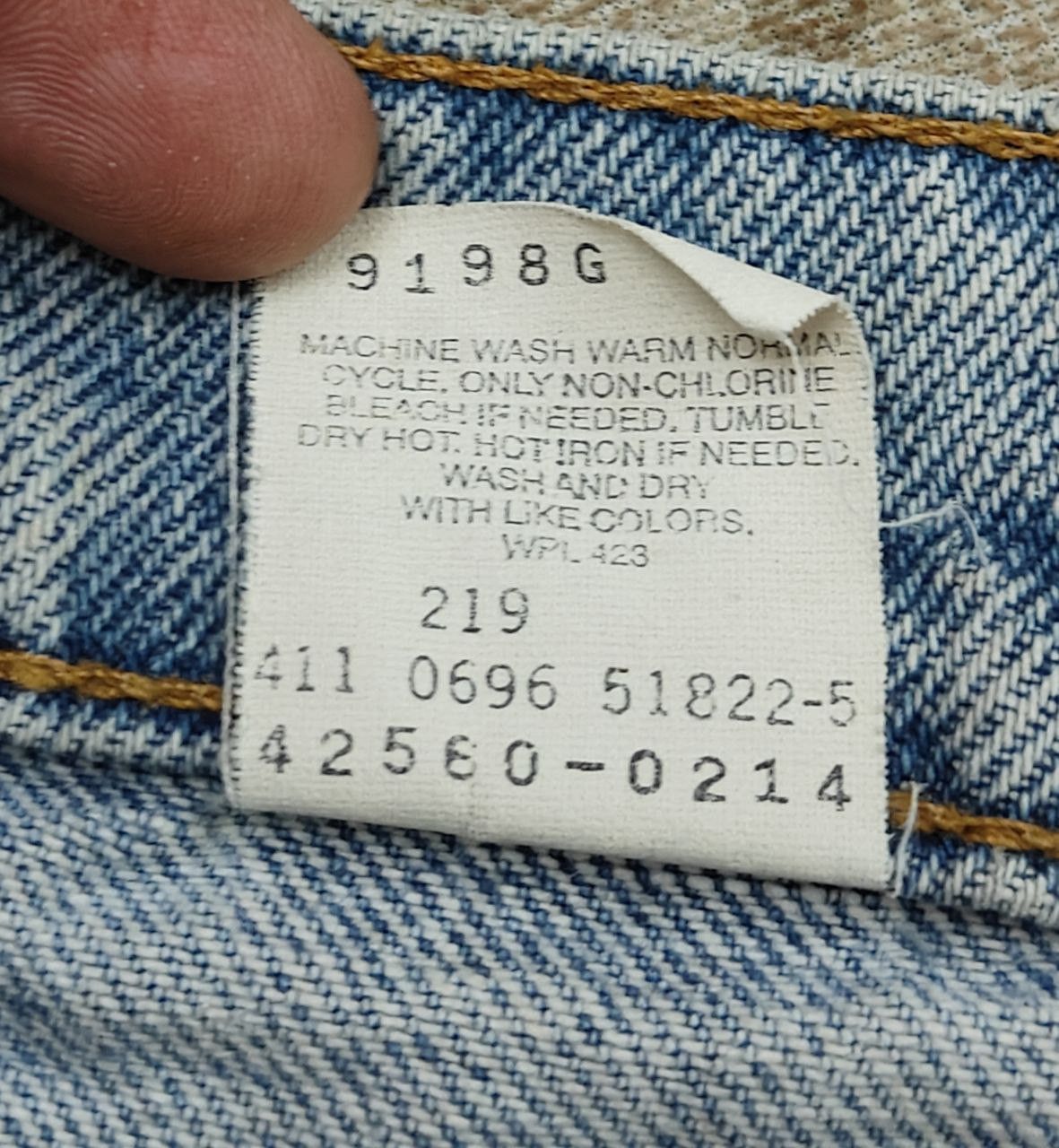 Levi's 90's Vintage Levi's 560 Orange Denim Tab Size US 34 / EU 50 - 7 Thumbnail