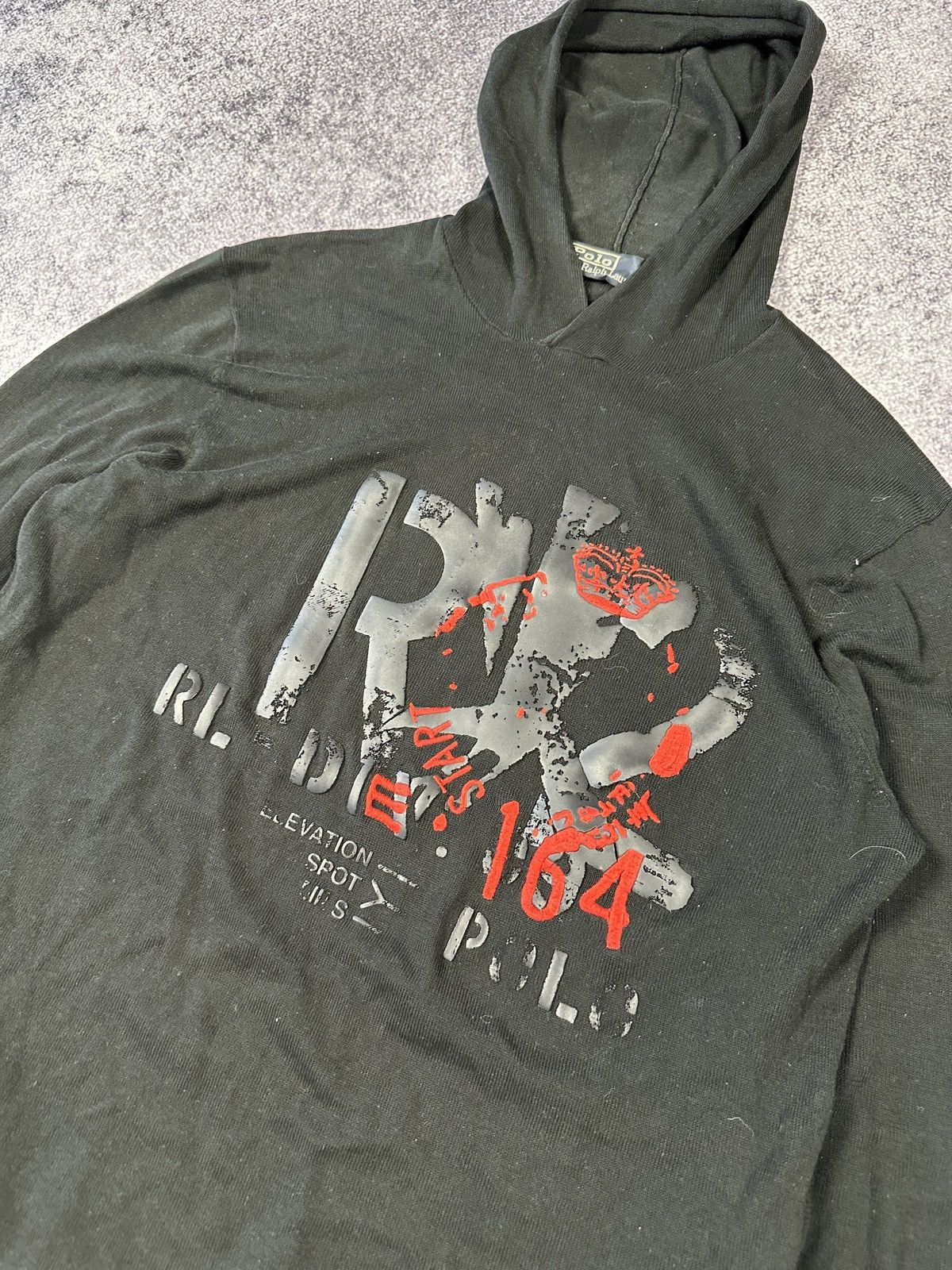 Vintage Vintage Polo Ralph Lauren Knit Hoodie Logo Streetwear Rare M Size US M / EU 48-50 / 2 - 2 Thumbnail