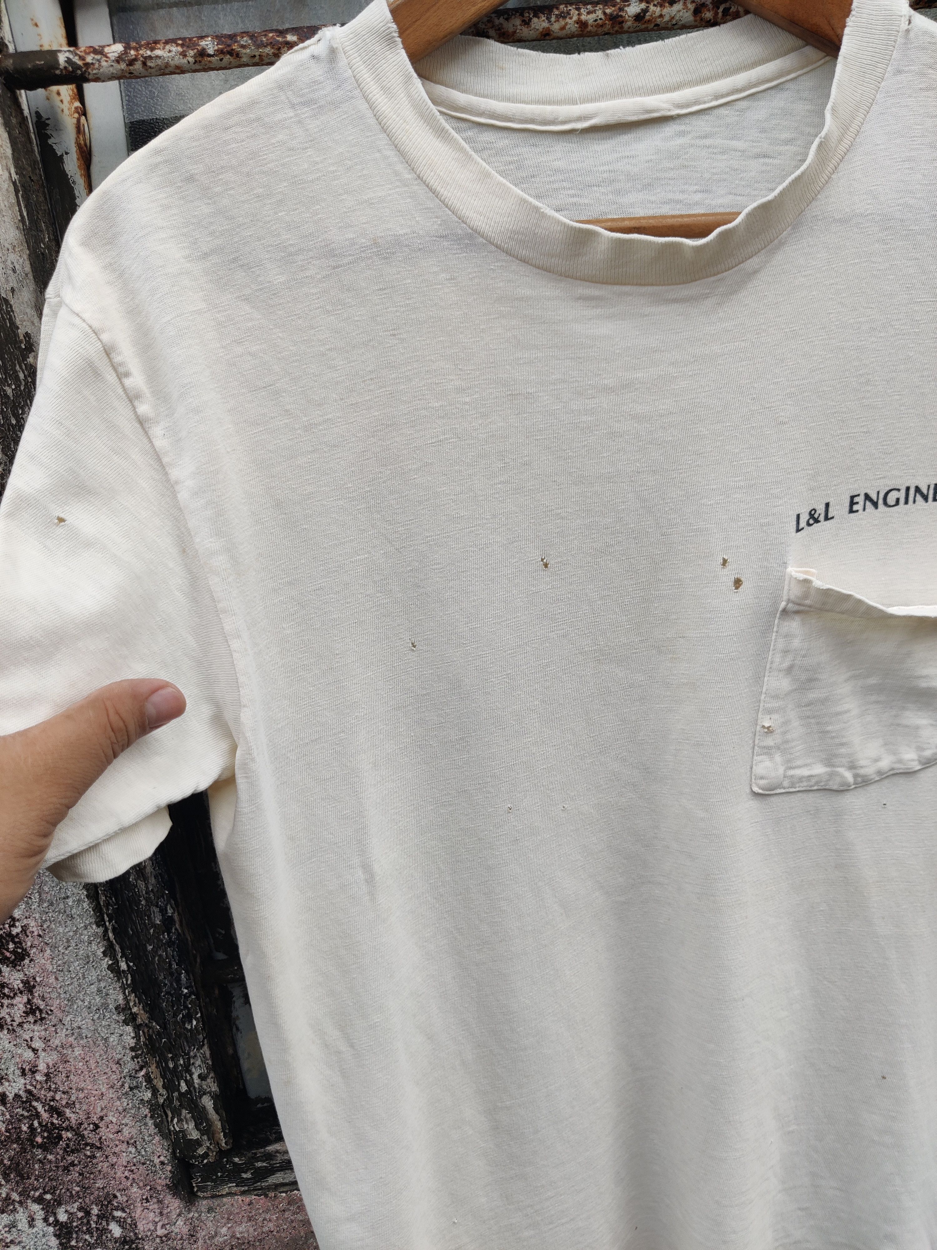 Caterpillar Vintage Distressed L&L Engineering Caterpillar Shirt Size US S / EU 44-46 / 1 - 8 Thumbnail