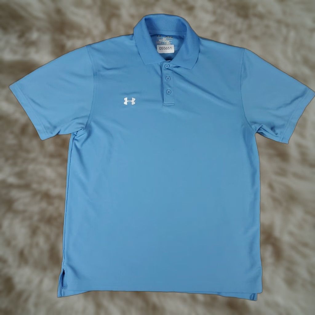 Under Armour Under Armour Polo Shirt Mens Size Medium Blue Casual Short Sleeve Polo Shirt Under Armour Mens Size Medium Blue Casual Short Sleeve Size US M / EU 48-50 / 2 - 1 Thumbnail