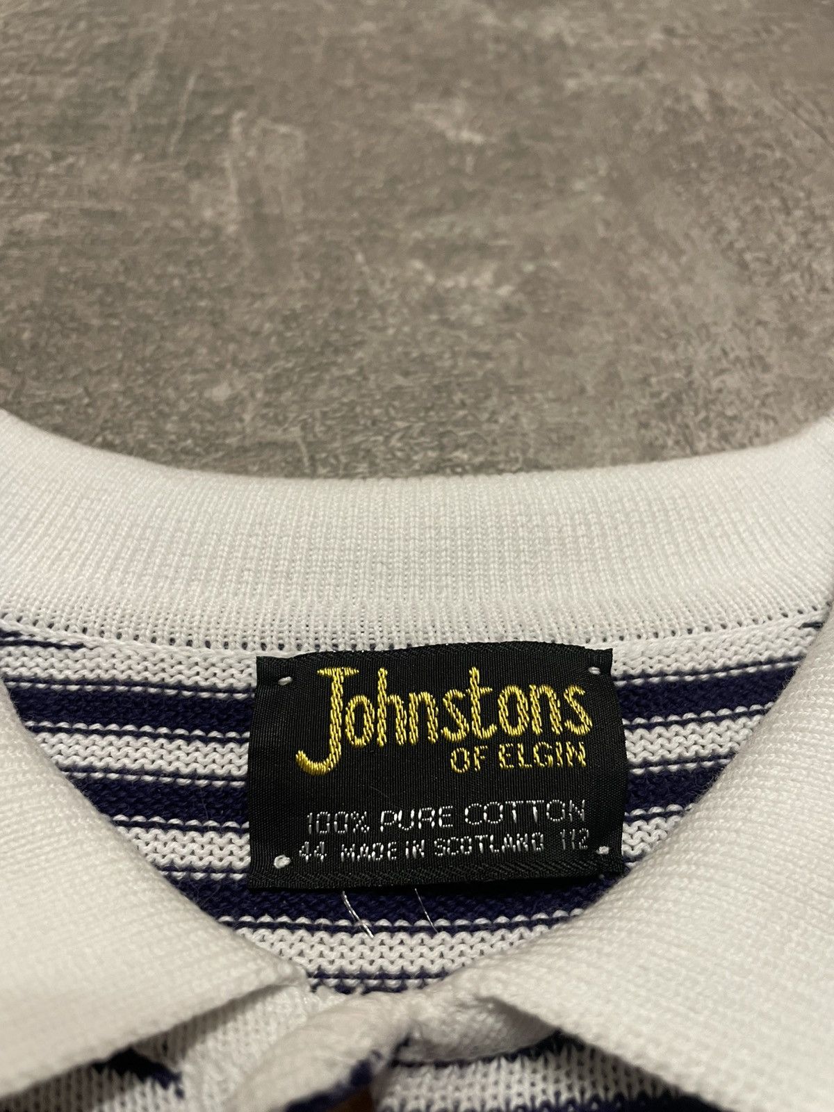 Johnstons Of Elgin Vintage Johnstons Of Elgin Striped Knit Sweater Size US L / EU 52-54 / 3 - 8 Thumbnail