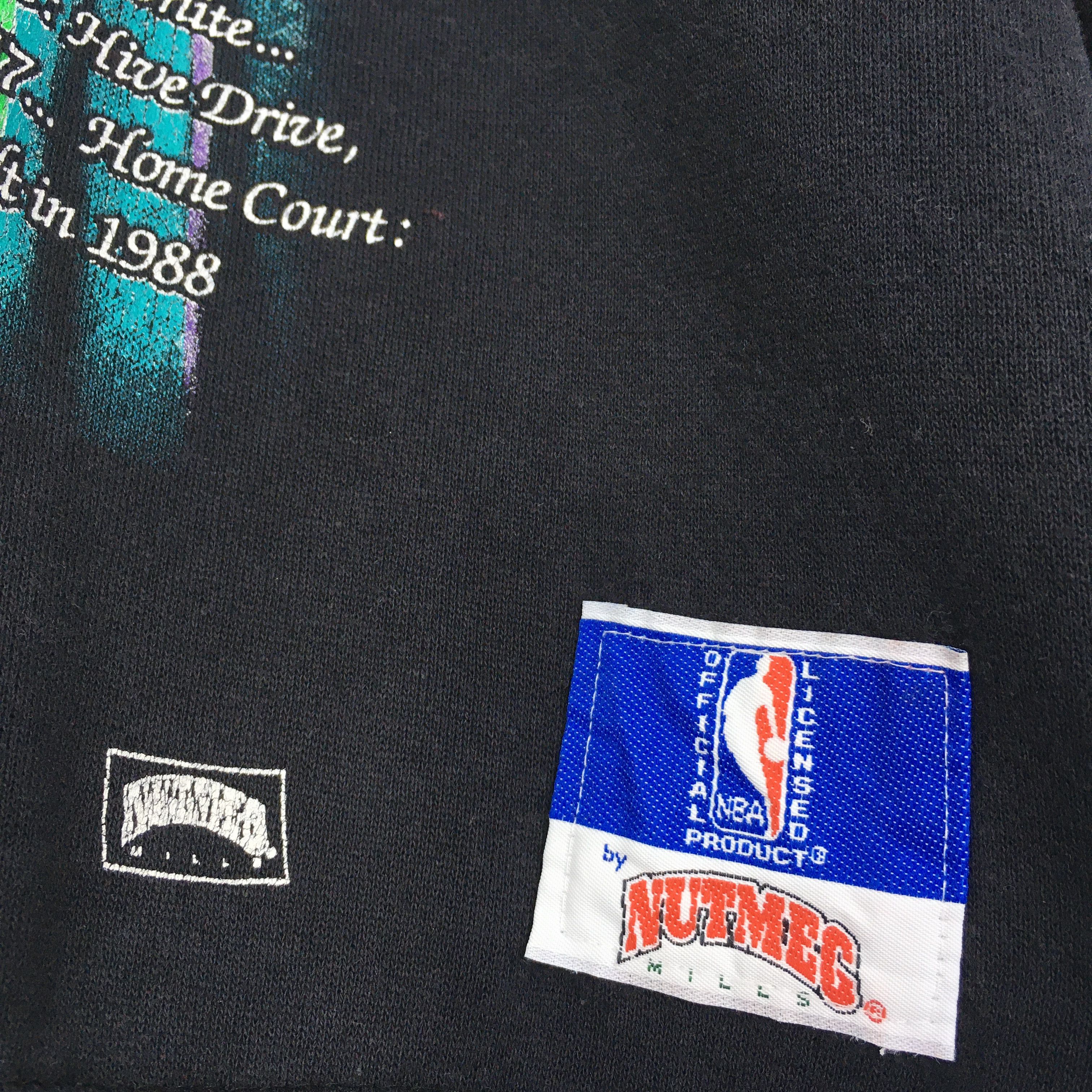 NBA × Vintage Vintage 90s Charlotte Hornets NBA Sweatshirt Medium Size US M / EU 48-50 / 2 - 4 Thumbnail