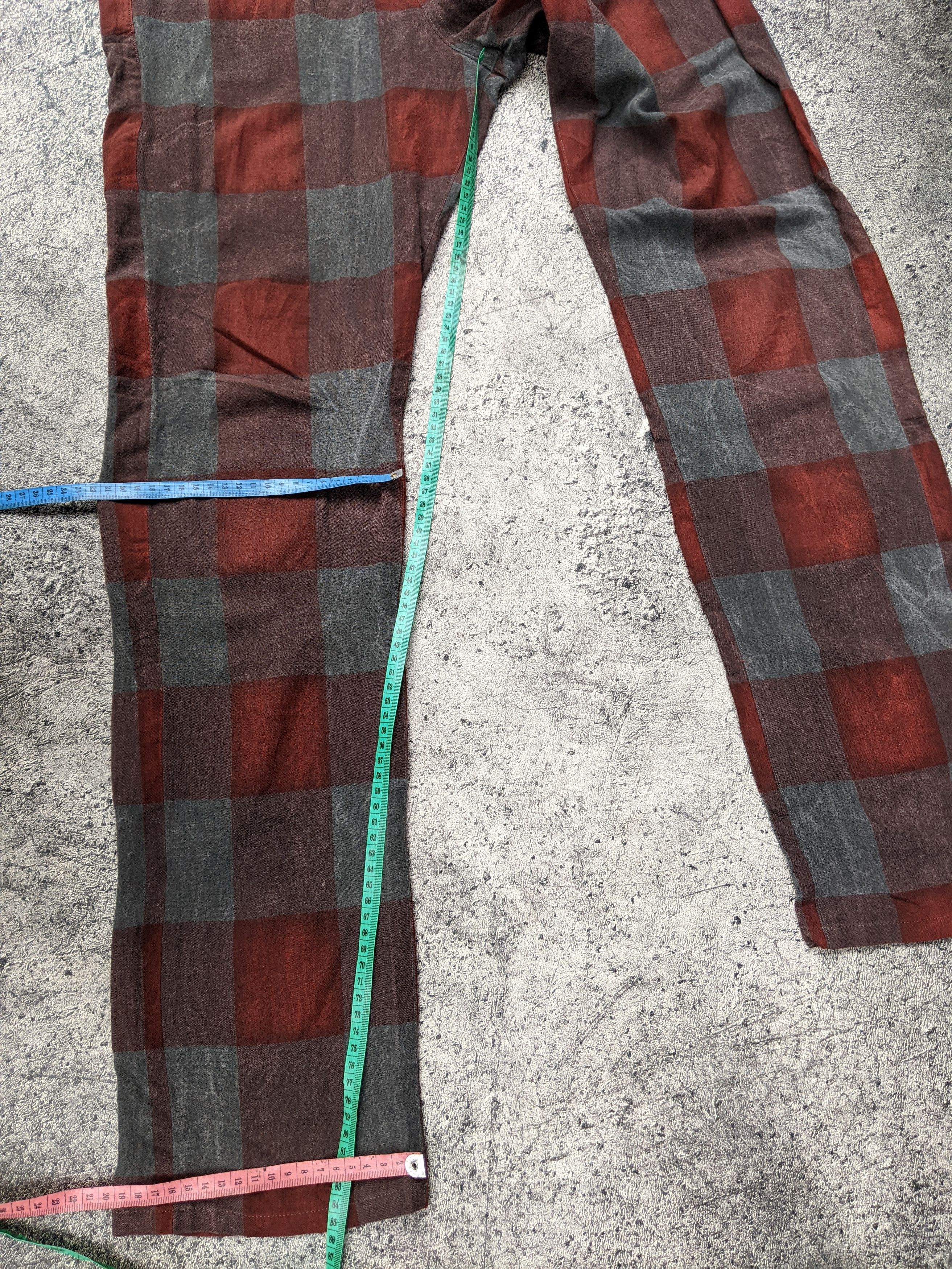 Y's Yohji Yamamoto Tartan Pants Size 30" / US 8 / IT 44 - 12 Thumbnail