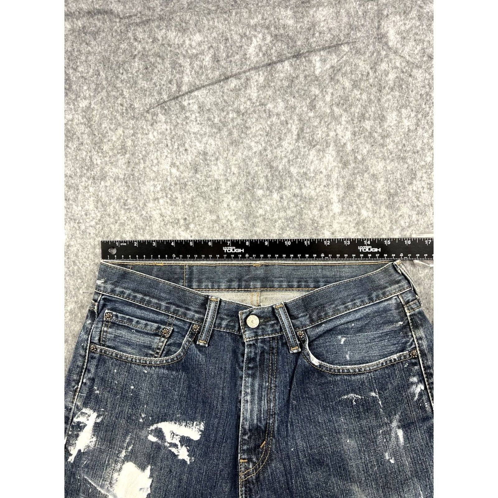 Levi's VINTAGE Levi's 505 Jeans Mens Regular Straight Distressed 31x32 Blue Denim USA 90s Grunge, Workwear, Grunge, USA Mens Size US 31 - 5 Thumbnail