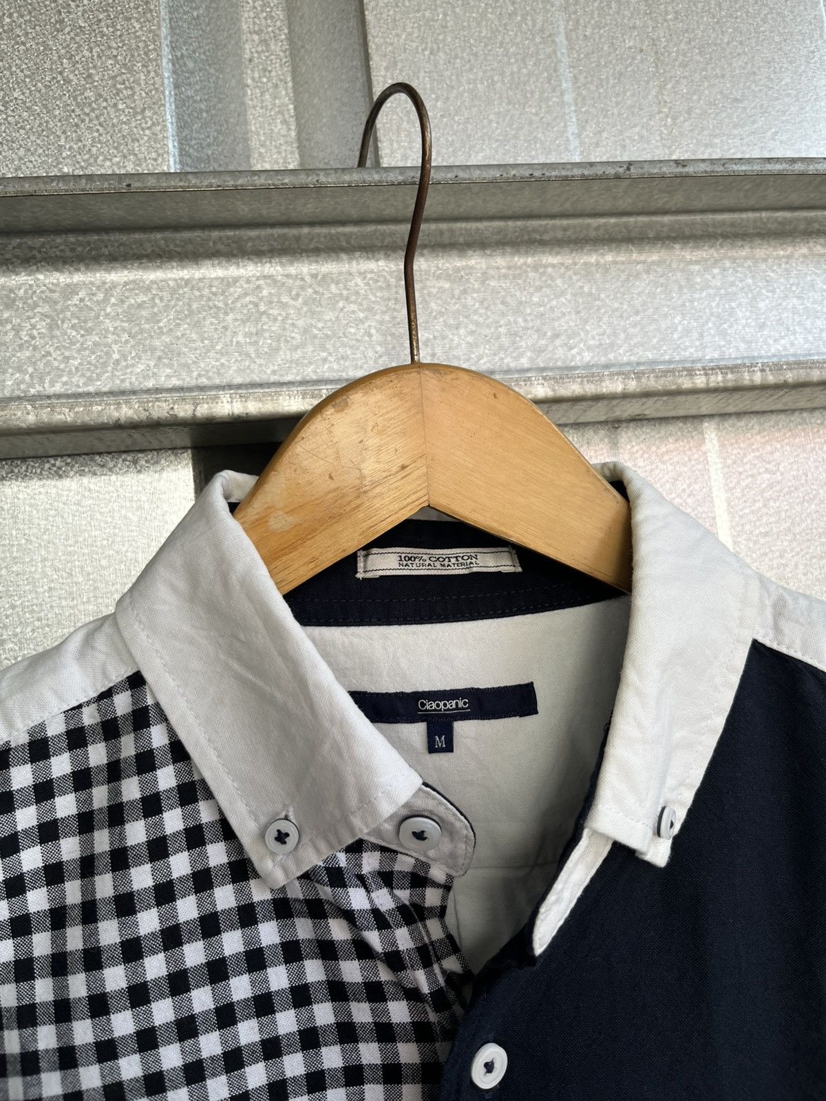 Ciaopanic ciaopanic patchwork button shirt /cdg/kapital/needles/visvim Size US M / EU 48-50 / 2 - 5 Thumbnail