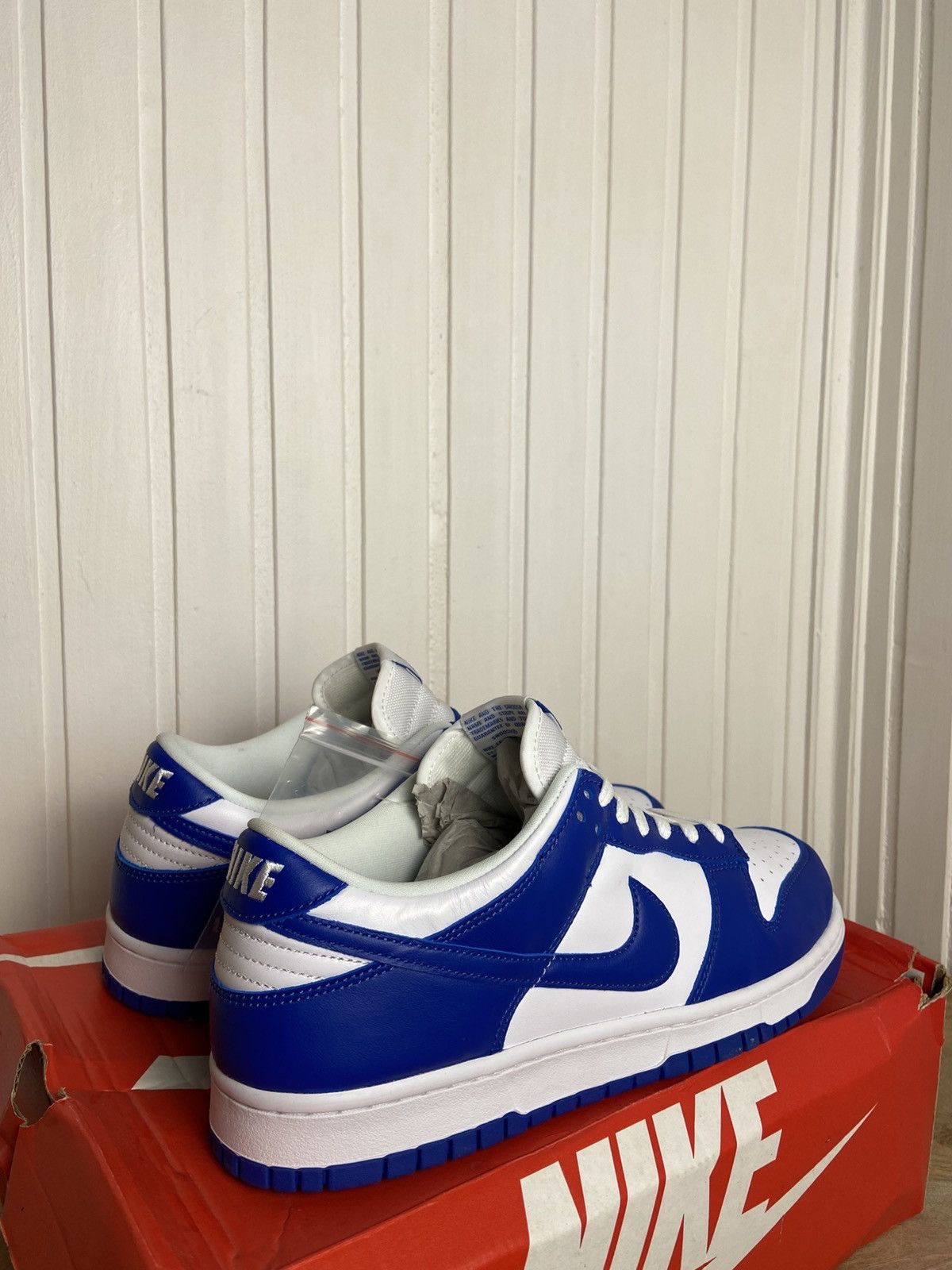 Nike New Nike Dunk Low SP "Kentucky" Size 10,5US Blue Size US 10.5 / EU 43-44 - 5 Thumbnail