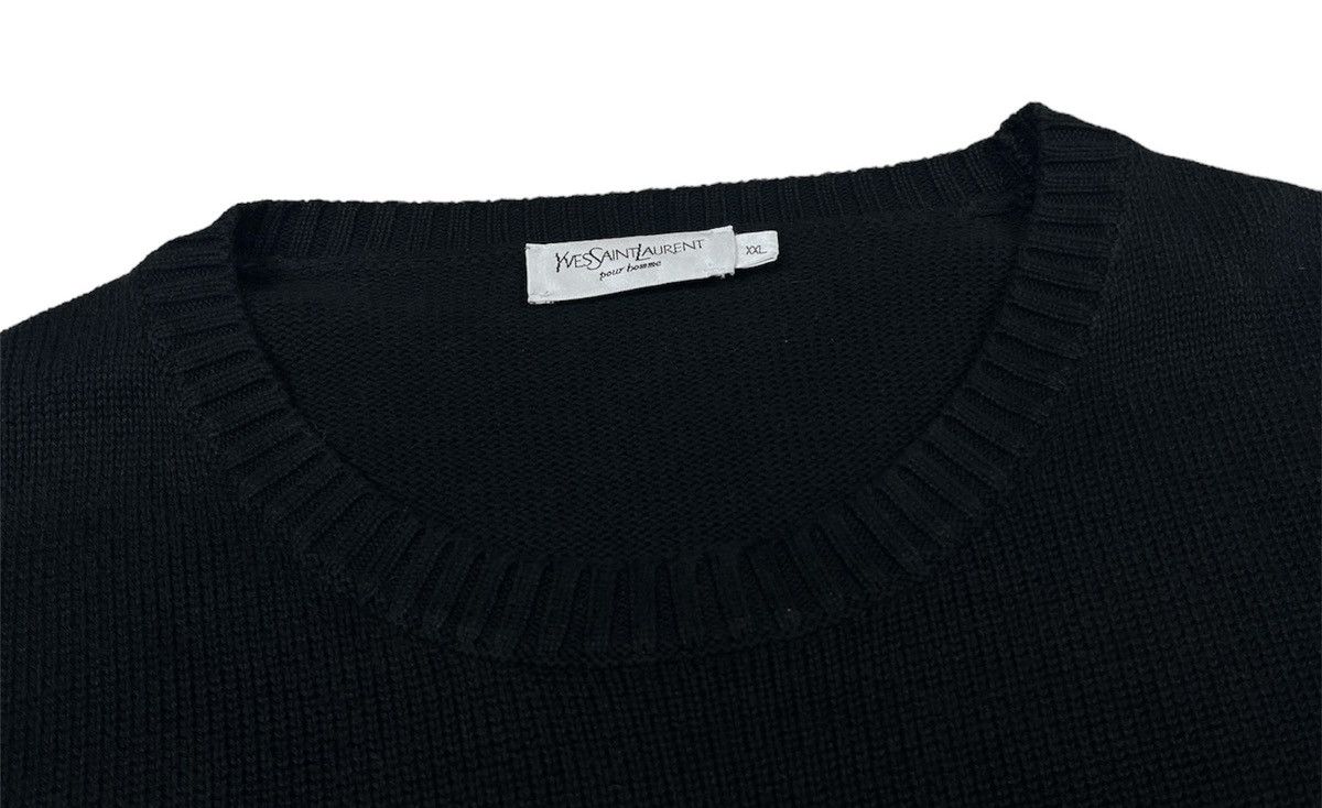 Vintage × Yves Saint Laurent YSL Yves Saint Laurent Black Sweater Size US XXL / EU 58 / 5 - 3 Thumbnail