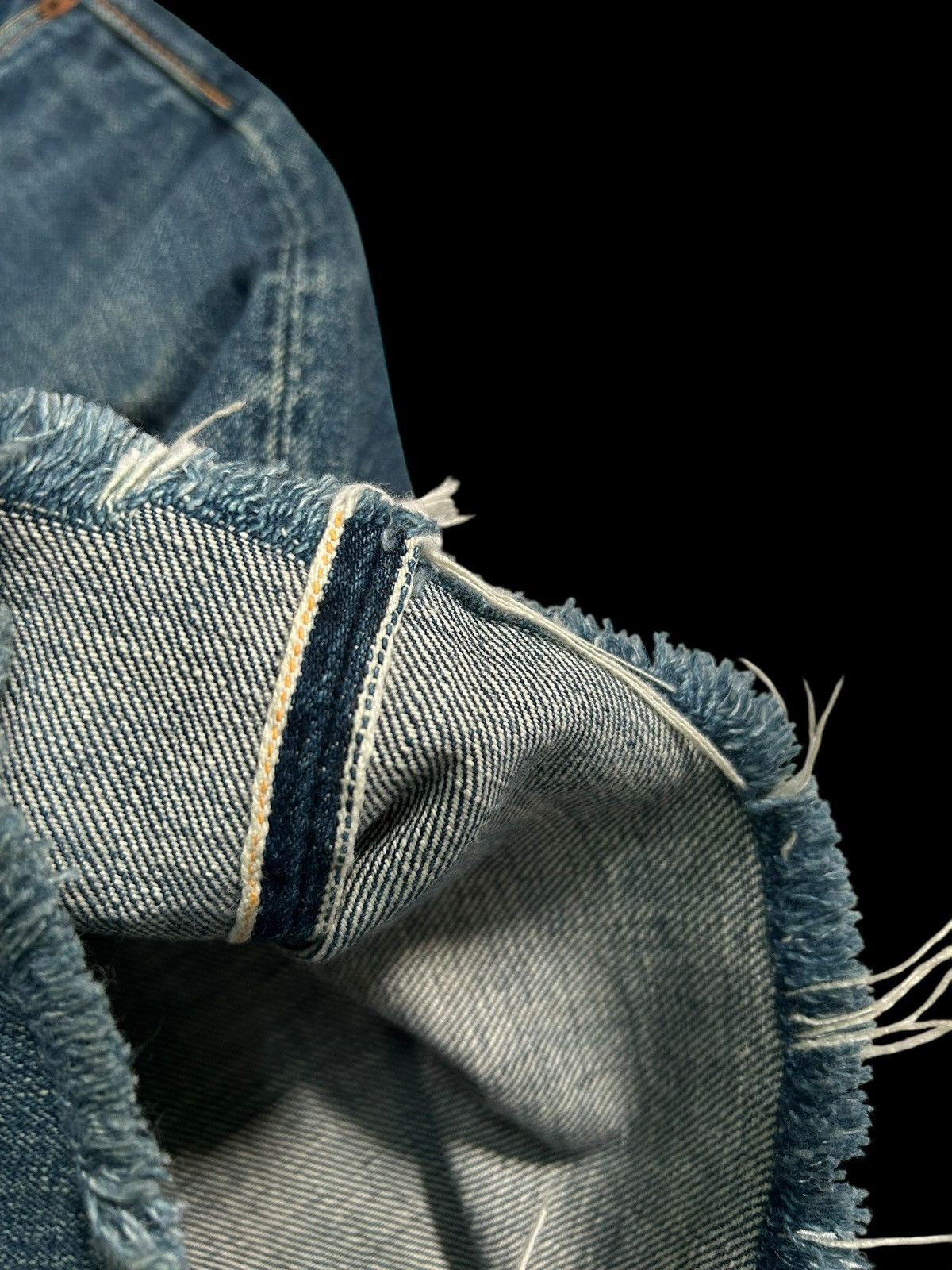 Japanese Brand × Kapital × Vintage Vintage EVIS Selvedge Distressed Short Denim Jeans Size US 28 / EU 44 - 3 Thumbnail