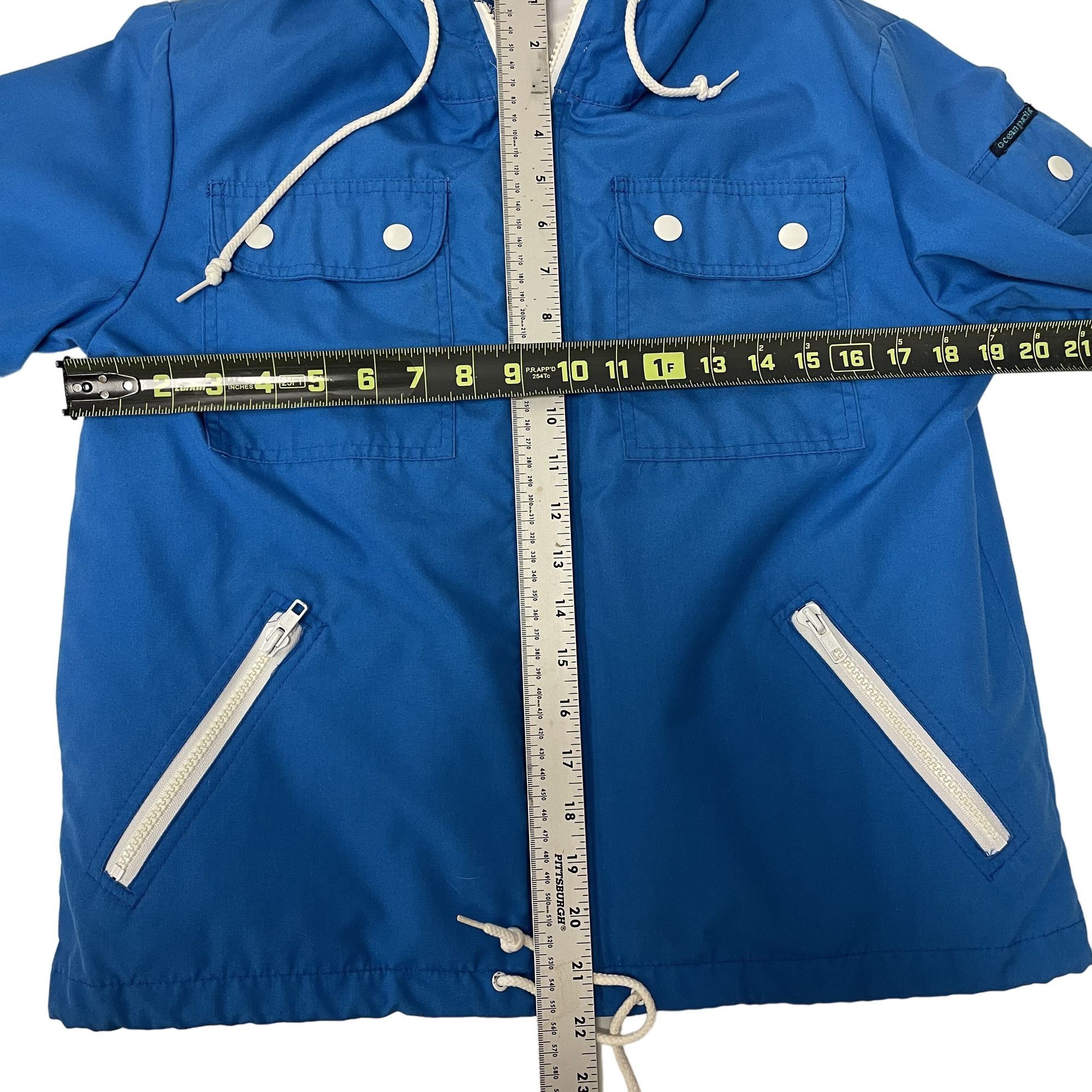 Ocean Pacific Vtg OP Ocean Pacific 4 Pocket Coat HOODIE Lined Jacket Size US S / EU 44-46 / 1 - 7 Thumbnail