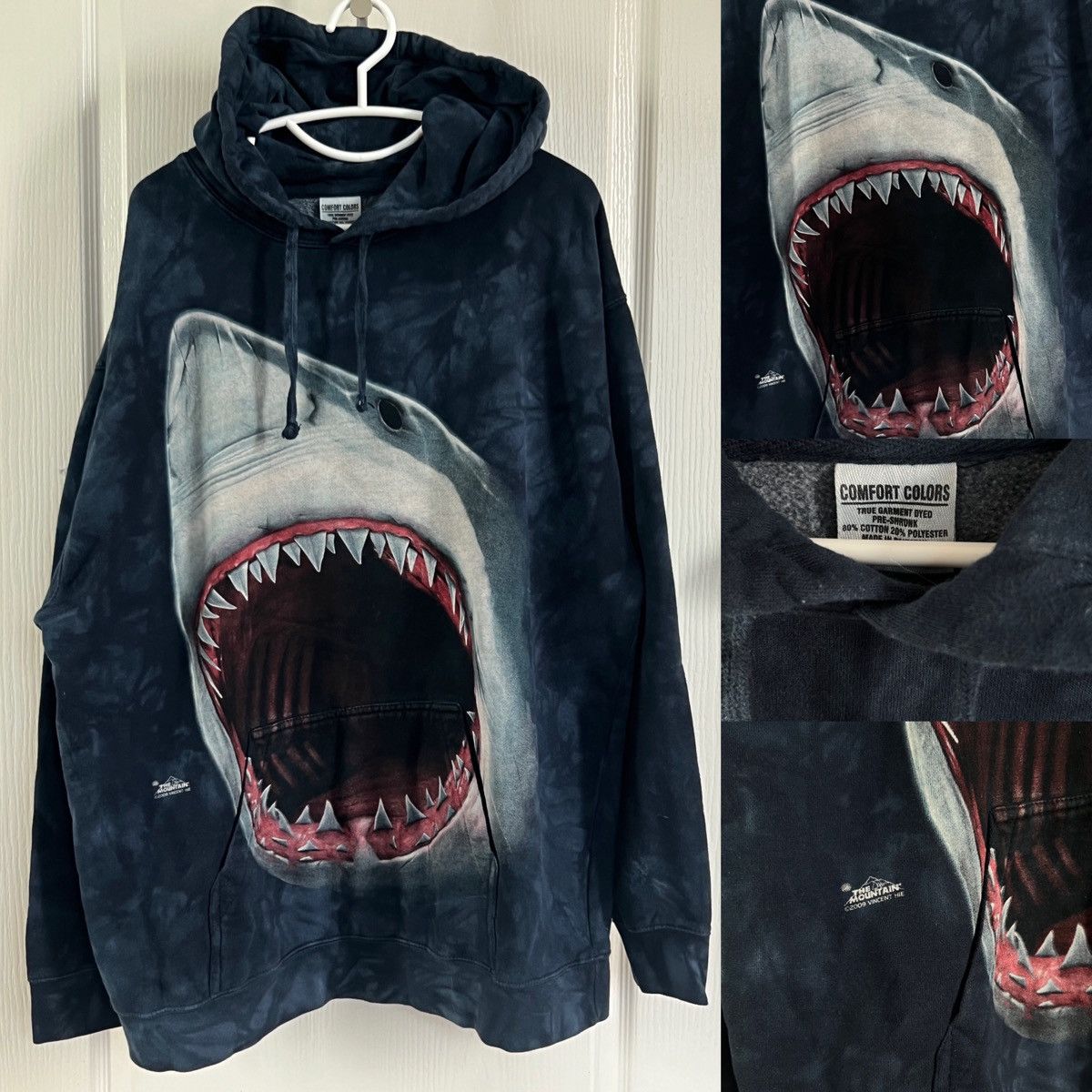 The Mountain THE MOUNTAIN HOODIE 2009 GREAT WHITE SHARK RARE Size US XL / EU 56 / 4 - 2 Thumbnail