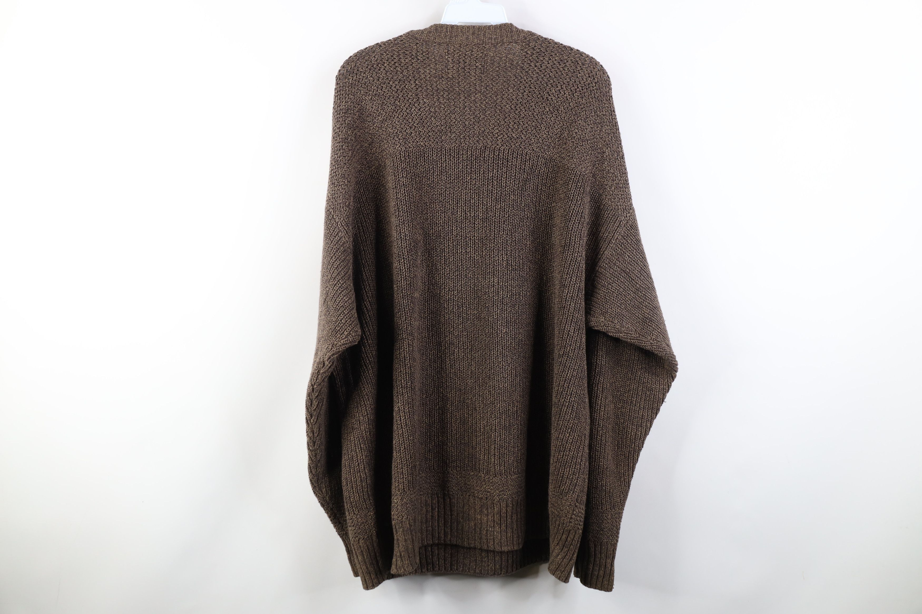 Vintage Vintage 90s Streetwear Heavyweight Ribbed Henley Sweater Size US XL / EU 56 / 4 - 12 Thumbnail