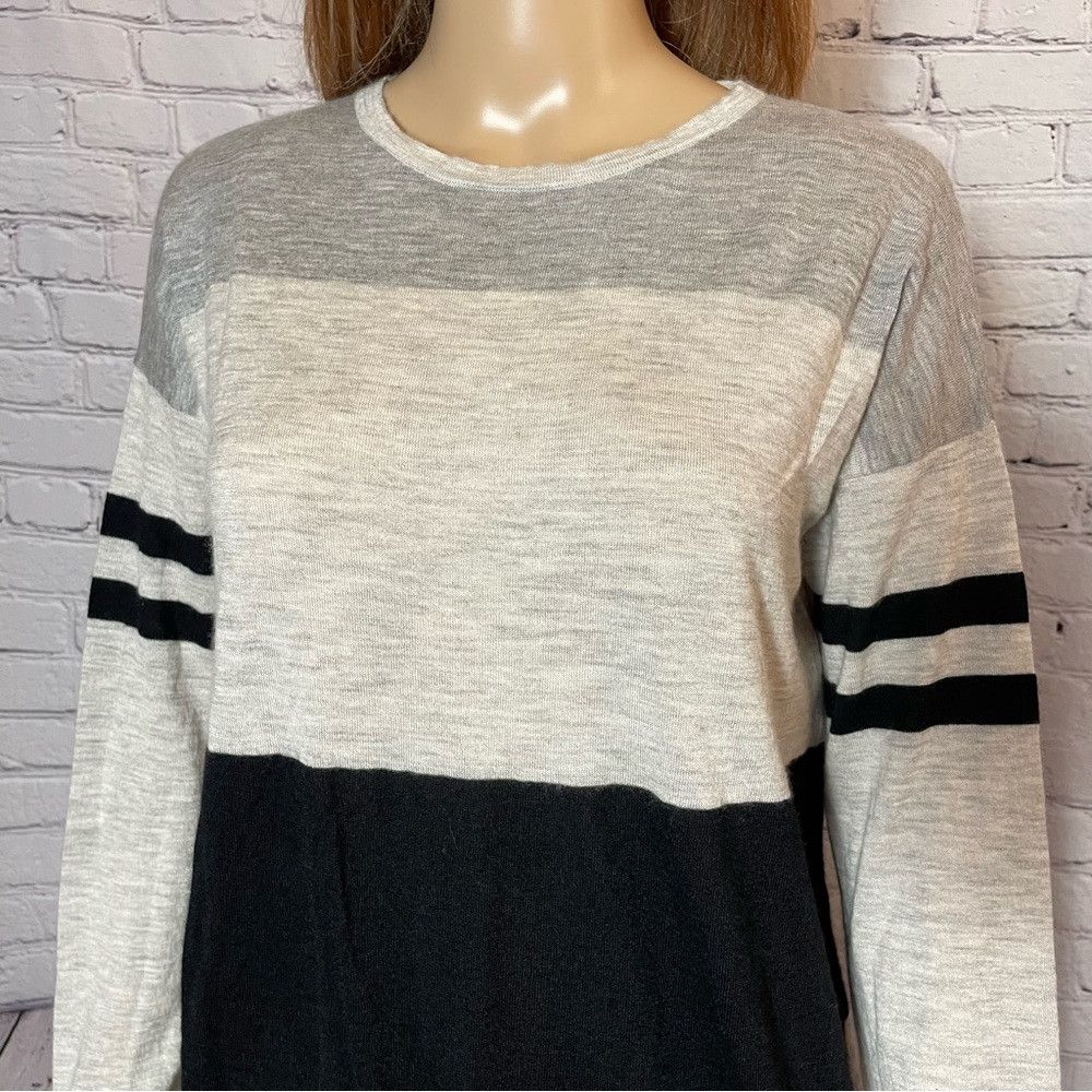 Autumn Cashmere Autumn Cashmere Colorblock Drawstring Hem Sweater Size XS Size XS / US 0-2 / IT 36-38 - 3 Thumbnail