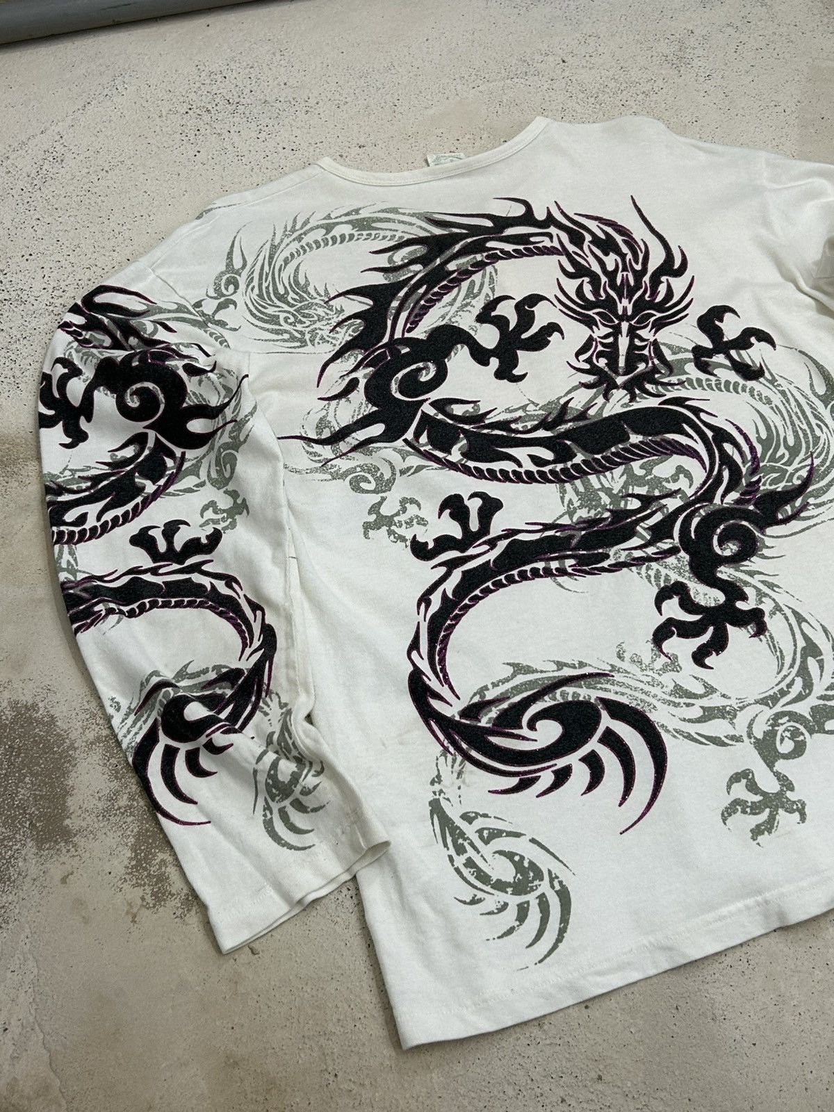 Designer × Japanese Brand Vintage Japan Bullet Sukajan Dragon Fighter Blinking Size US L / EU 52-54 / 3 - 4 Thumbnail