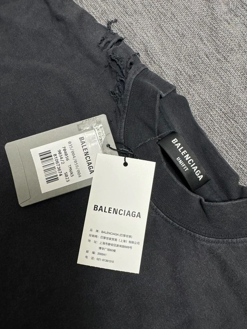 Balenciaga Balenciaga size 2 FW22 repaired old damaged double-layer ca Size US S / EU 44-46 / 1 - 3 Thumbnail