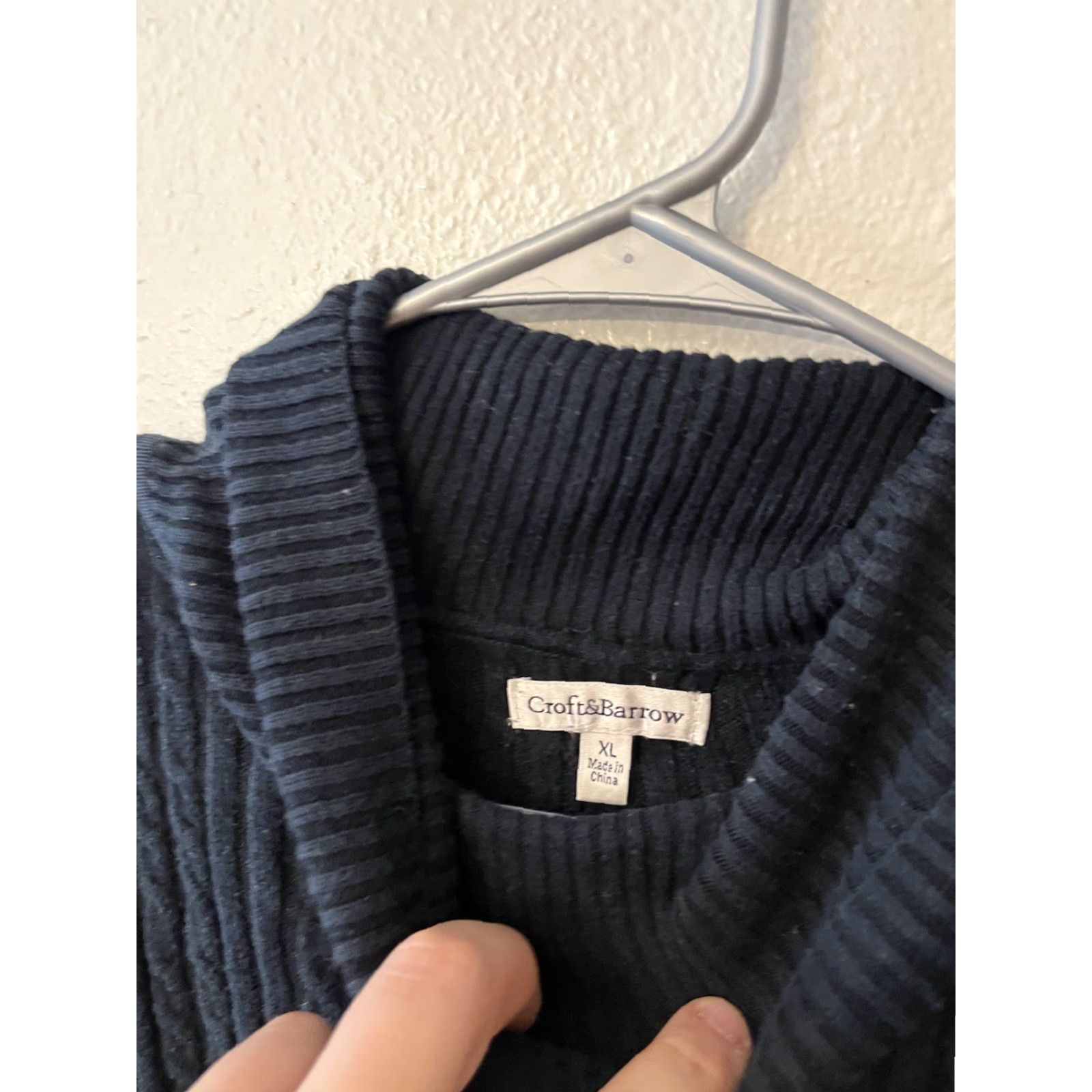 Croft & Barrow Croft and Barrow Sweater Womens XL Black Long Sleeve Turtleneck Cable Knit Size XL / US 12-14 / IT 48-50 - 2 Thumbnail