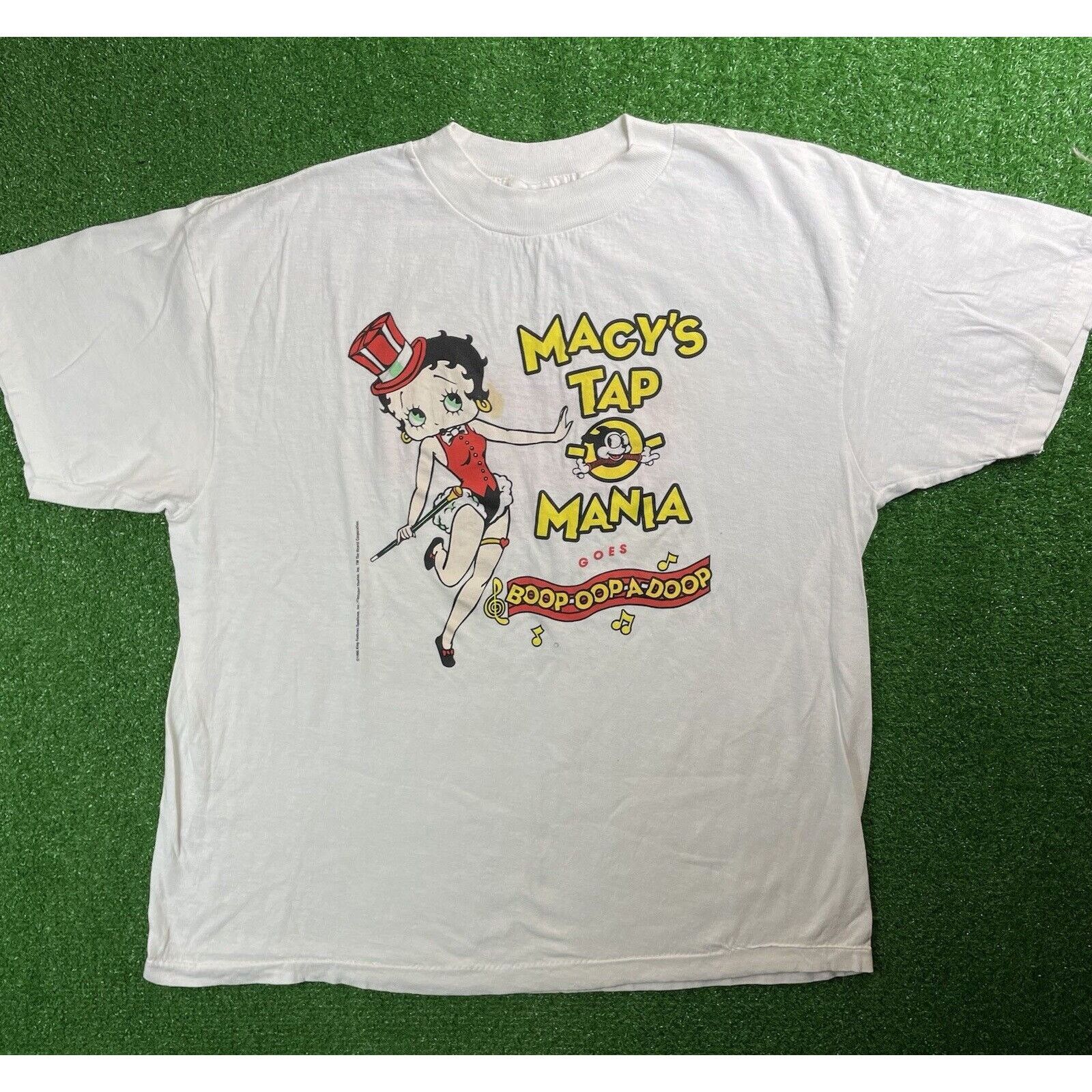 Vintage Vintage 90s Betty Boop Macys Mania Boxy XL White Shirt USA Size US XL / EU 56 / 4 - 3 Thumbnail
