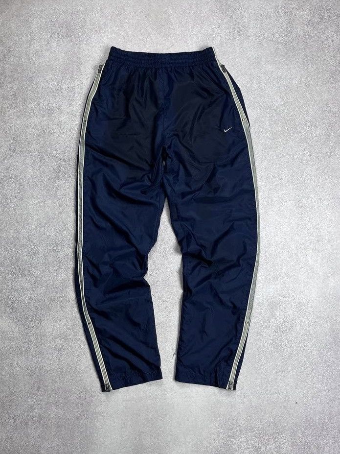 Nike × Vintage Vintage 90s Nike Baggy Track Pants Y2K M Size US 32 / EU 48 - 1 Thumbnail