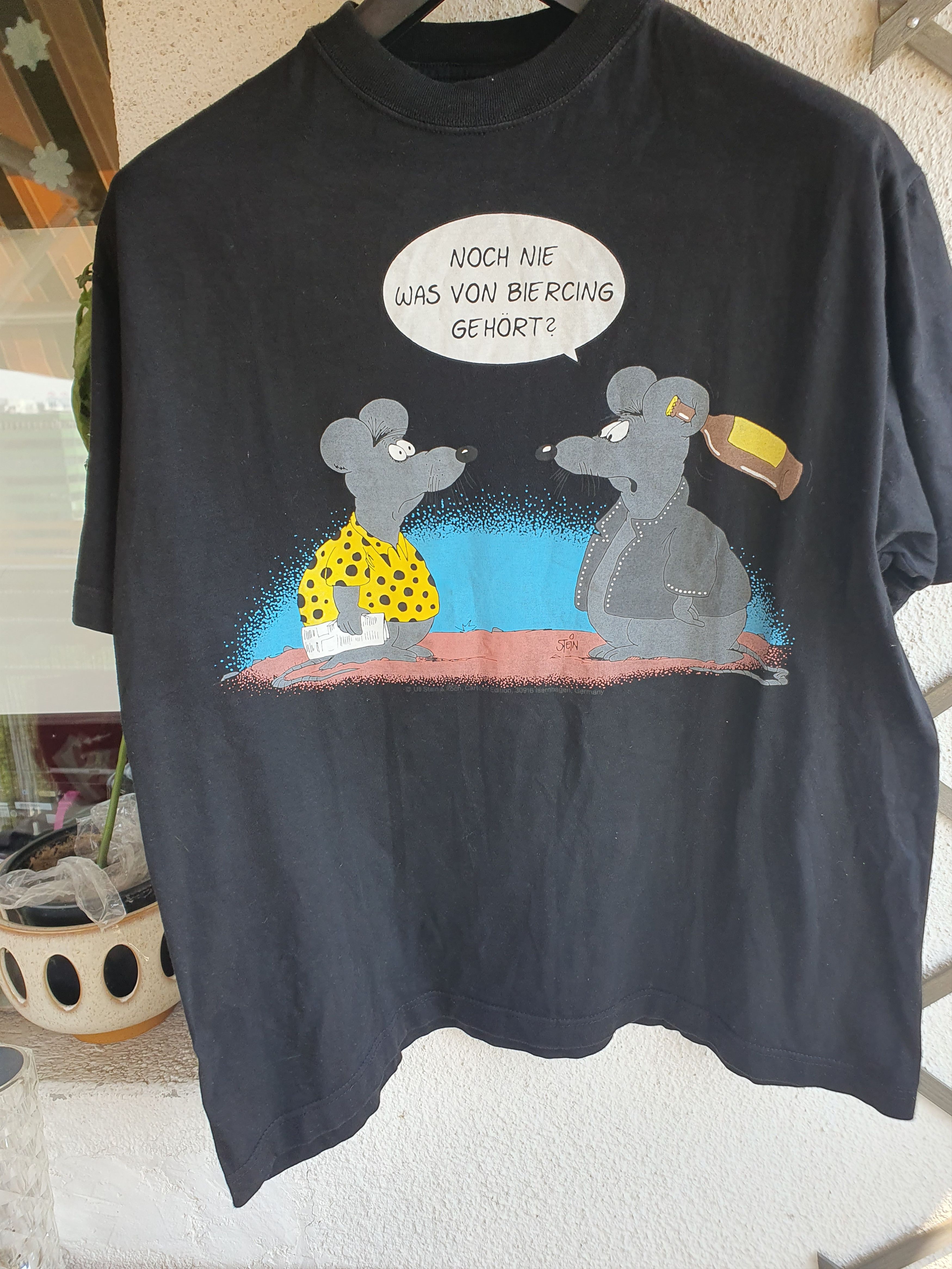Anime Uli Stein & Koch Cartoon Germany Vintage t-shirt sz XL Size US XL / EU 56 / 4 - 5 Thumbnail