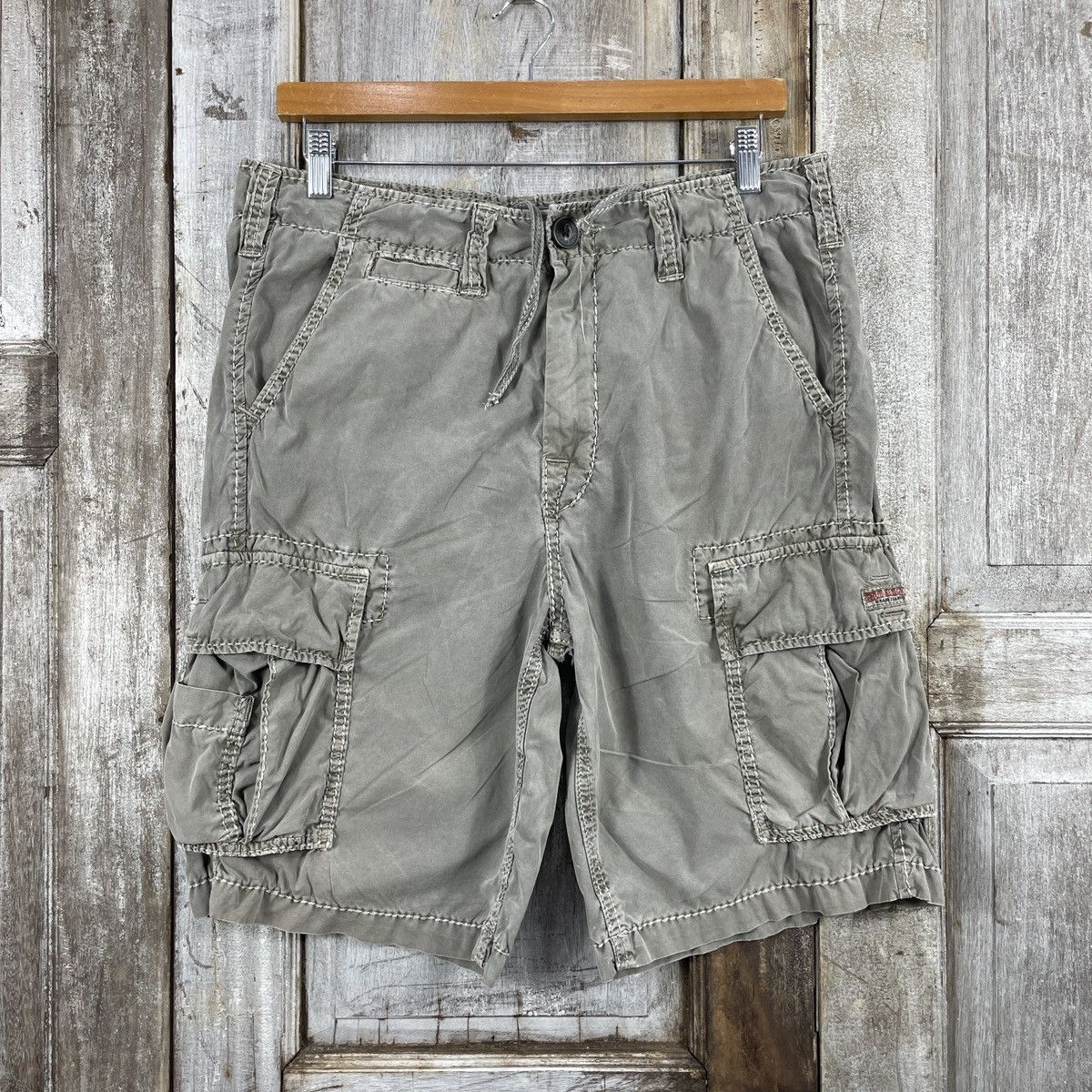 Japanese Brand Vintage Y2K True Religion Shorts Cargo Pants Size US 33 - 1 Thumbnail