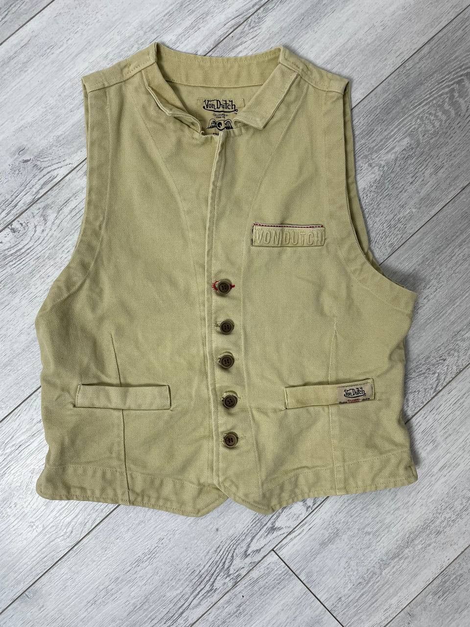 Von Dutch Von Dutch Natural Vintage Cotton Vest Size US S / EU 44-46 / 1 - 2 Thumbnail