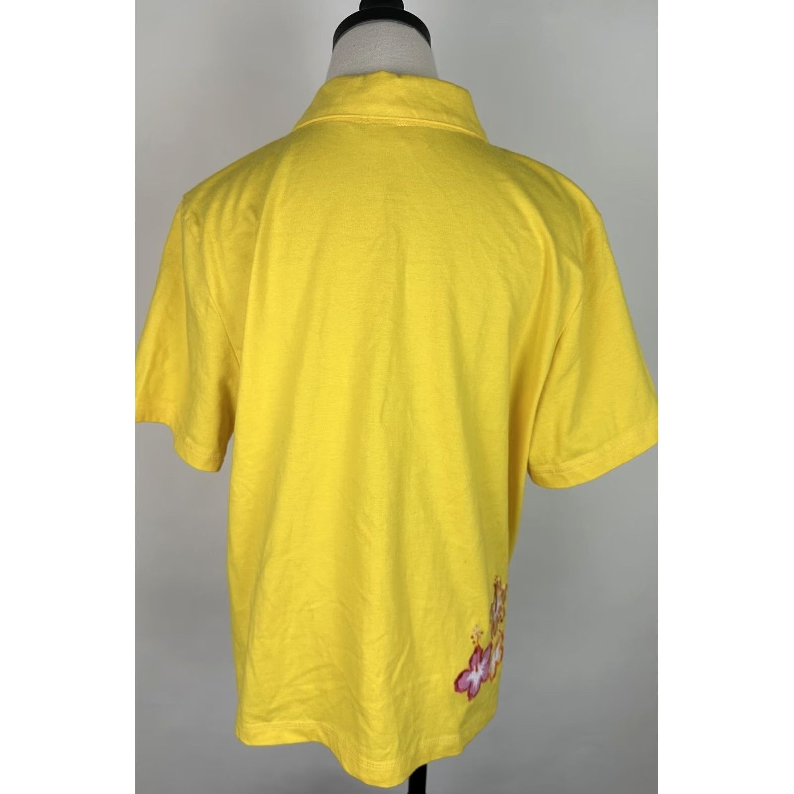 Vintage VINTAGE Onque Casuals Embroidered Shirt L Adults Yellow 90s Hawaiian Tropical Beach Womens Size L / US 10 / IT 46 - 6 Thumbnail
